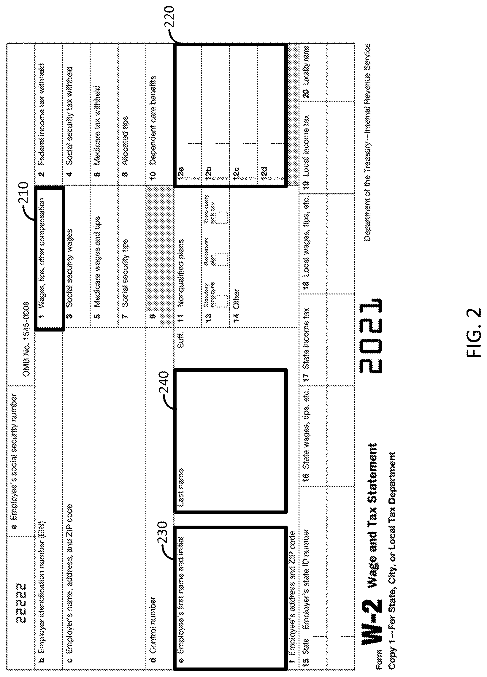 Patent US11783605 Figure 2 – Generalizable key-value set extraction from documents using machine learning models