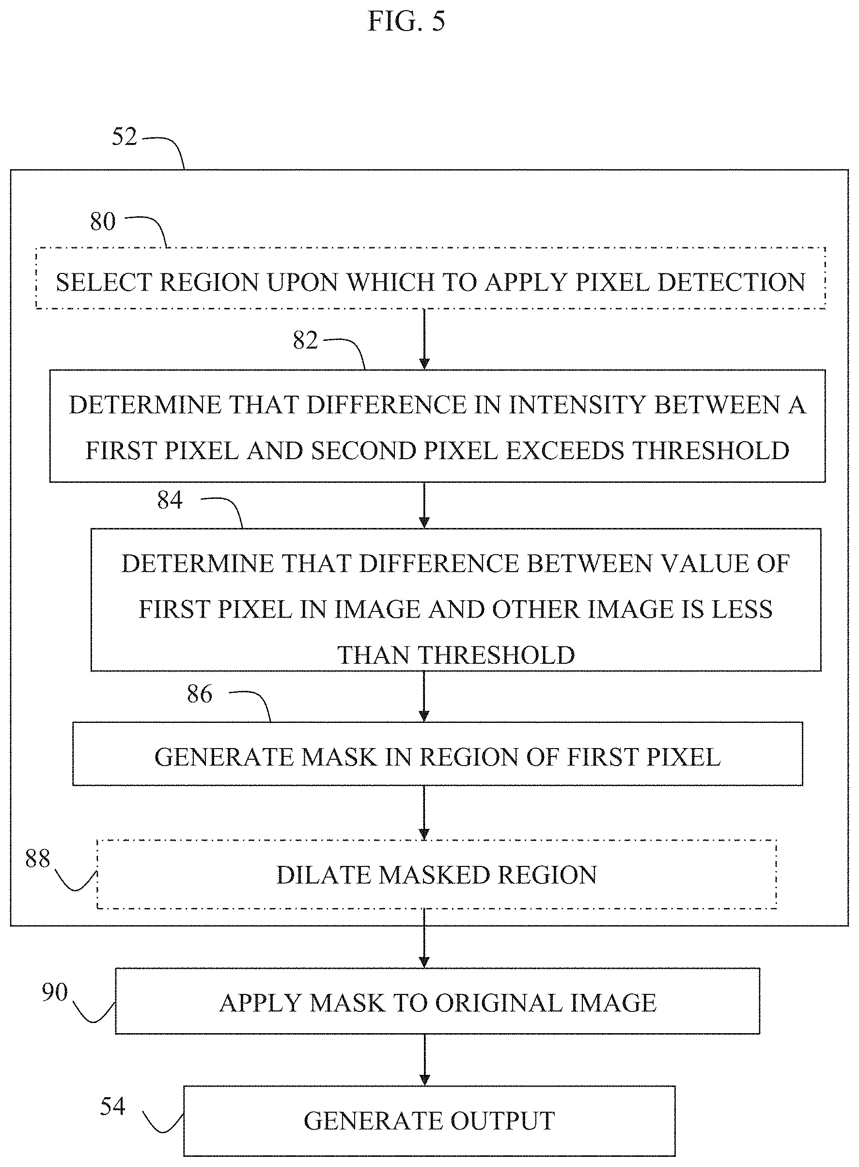 Patent US11783607 Figure 6 – Automatic image feature removal