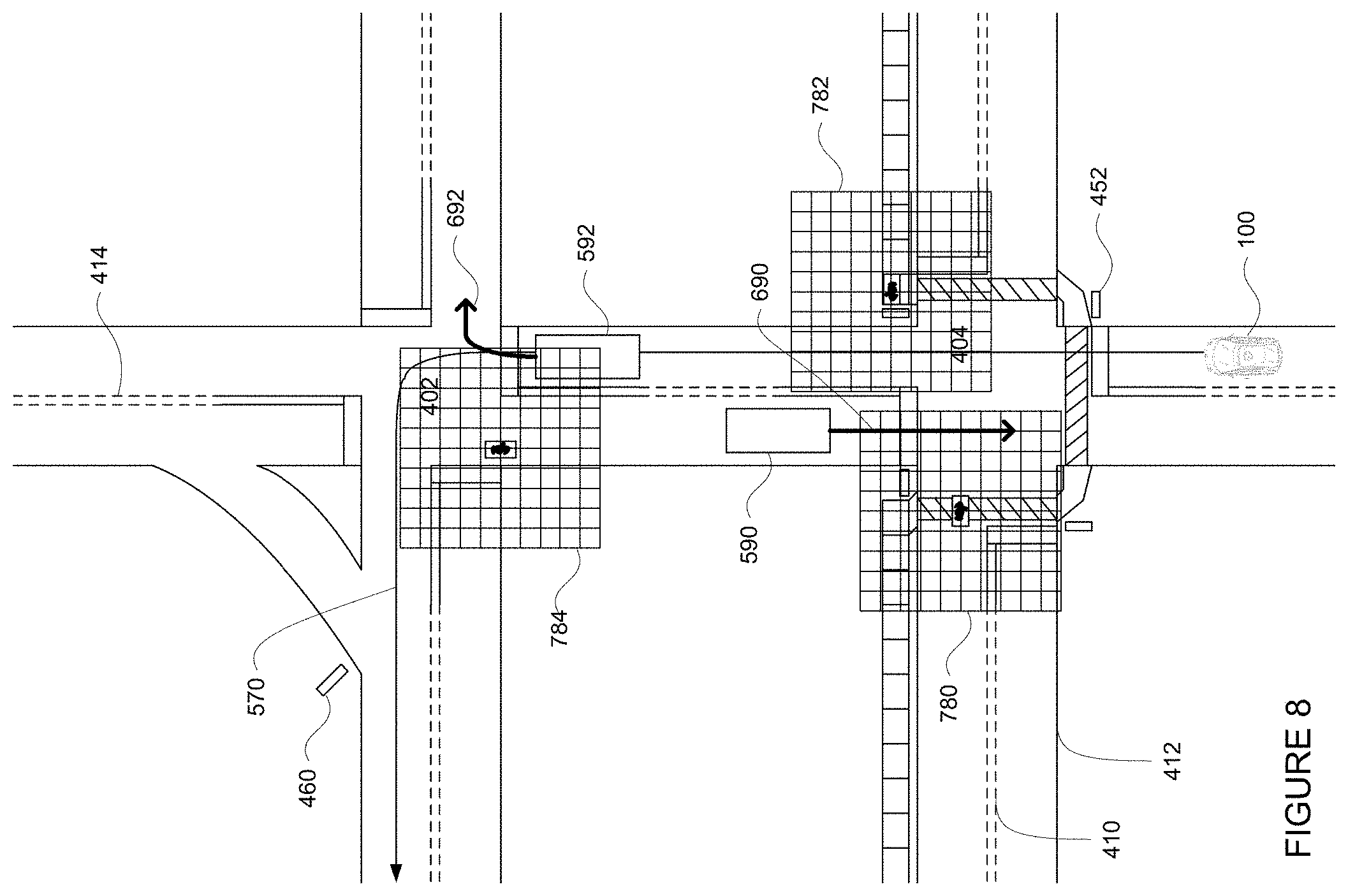 Patent US11783614 Figure 10 – Pedestrian behavior predictions for autonomous vehicles