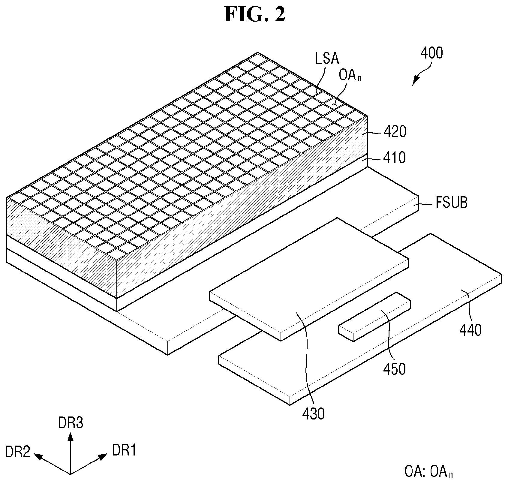 Patent US11783618 Figure 2 – Fingerprint sensor, method for manufacturing fingerprint sensor, and display device including fingerprint sensor
