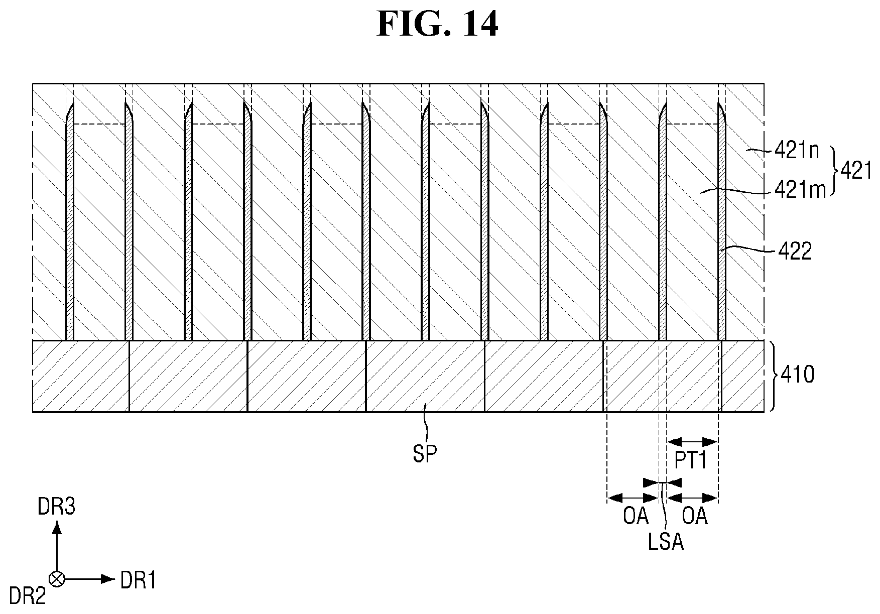 Patent US11783618 Figure 14 – Fingerprint sensor, method for manufacturing fingerprint sensor, and display device including fingerprint sensor