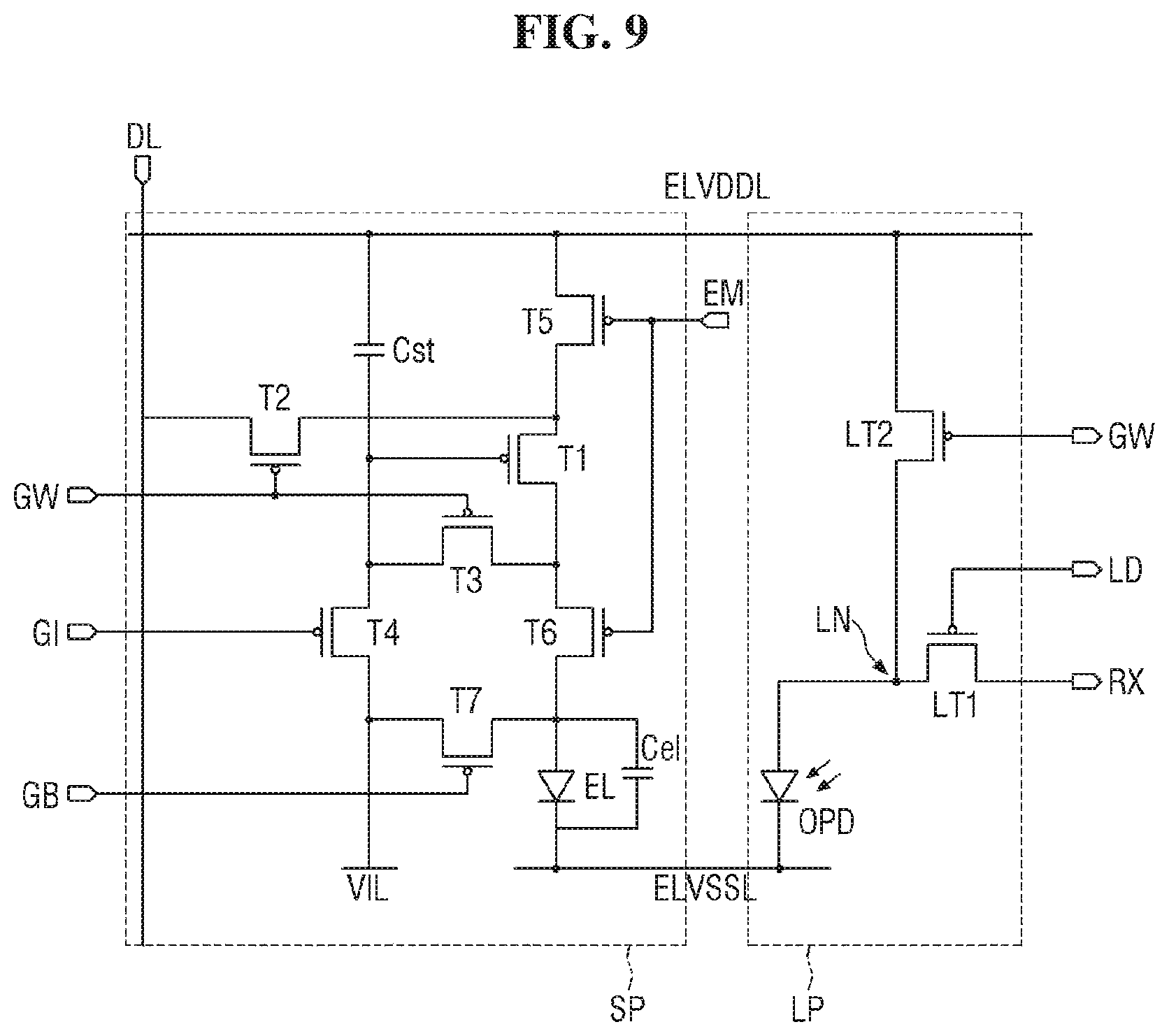 Patent US11783620 Figure 9 – Display device