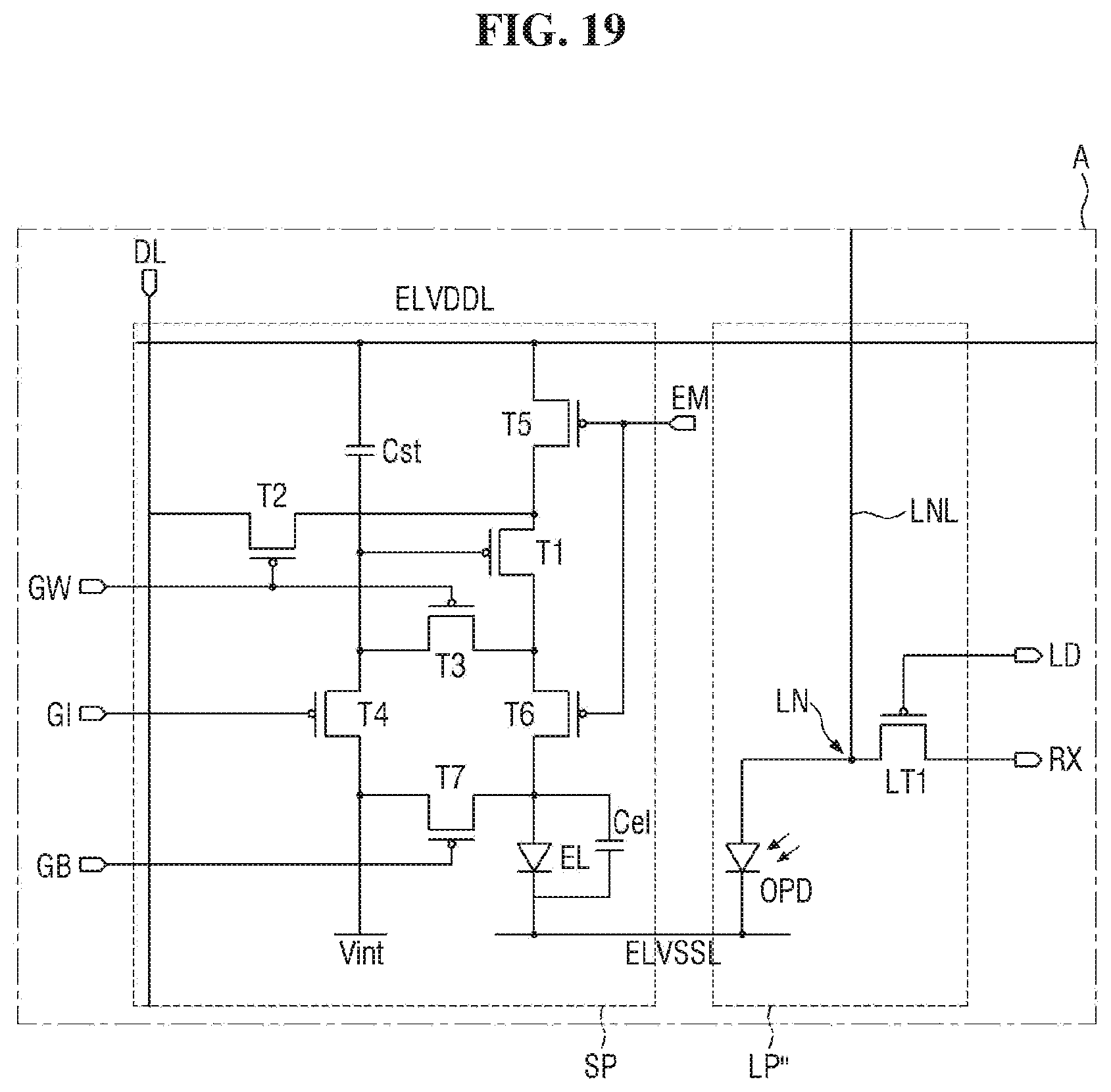 Patent US11783620 Figure 19 – Display device