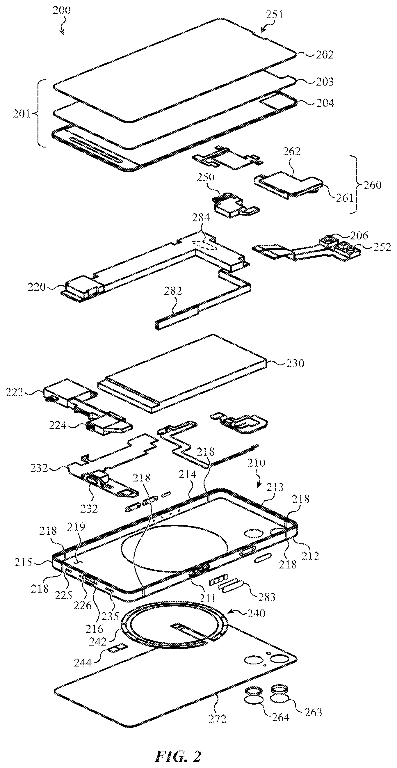 Patent US11783629 Figure 5 – Handheld electronic device
