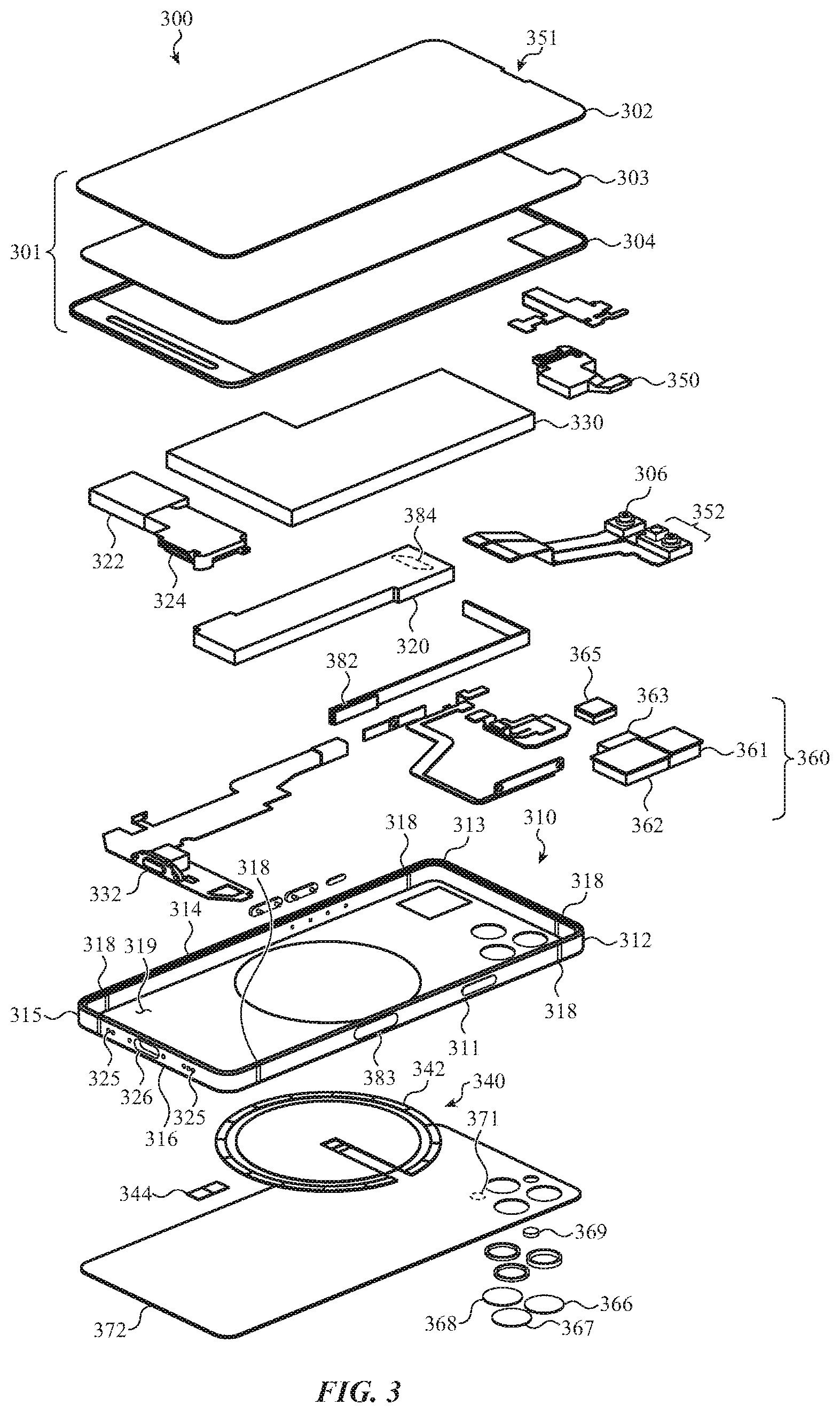 Patent US11783629 Figure 6 – Handheld electronic device