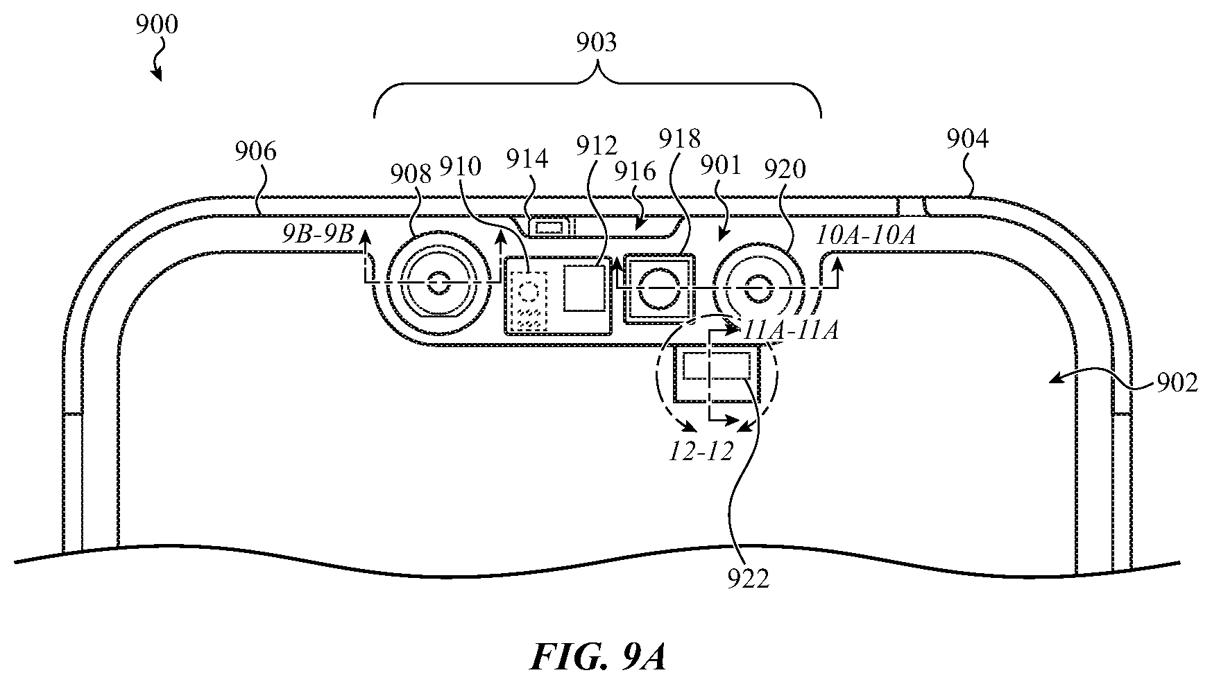 Patent US11783629 Figure 16 – Handheld electronic device