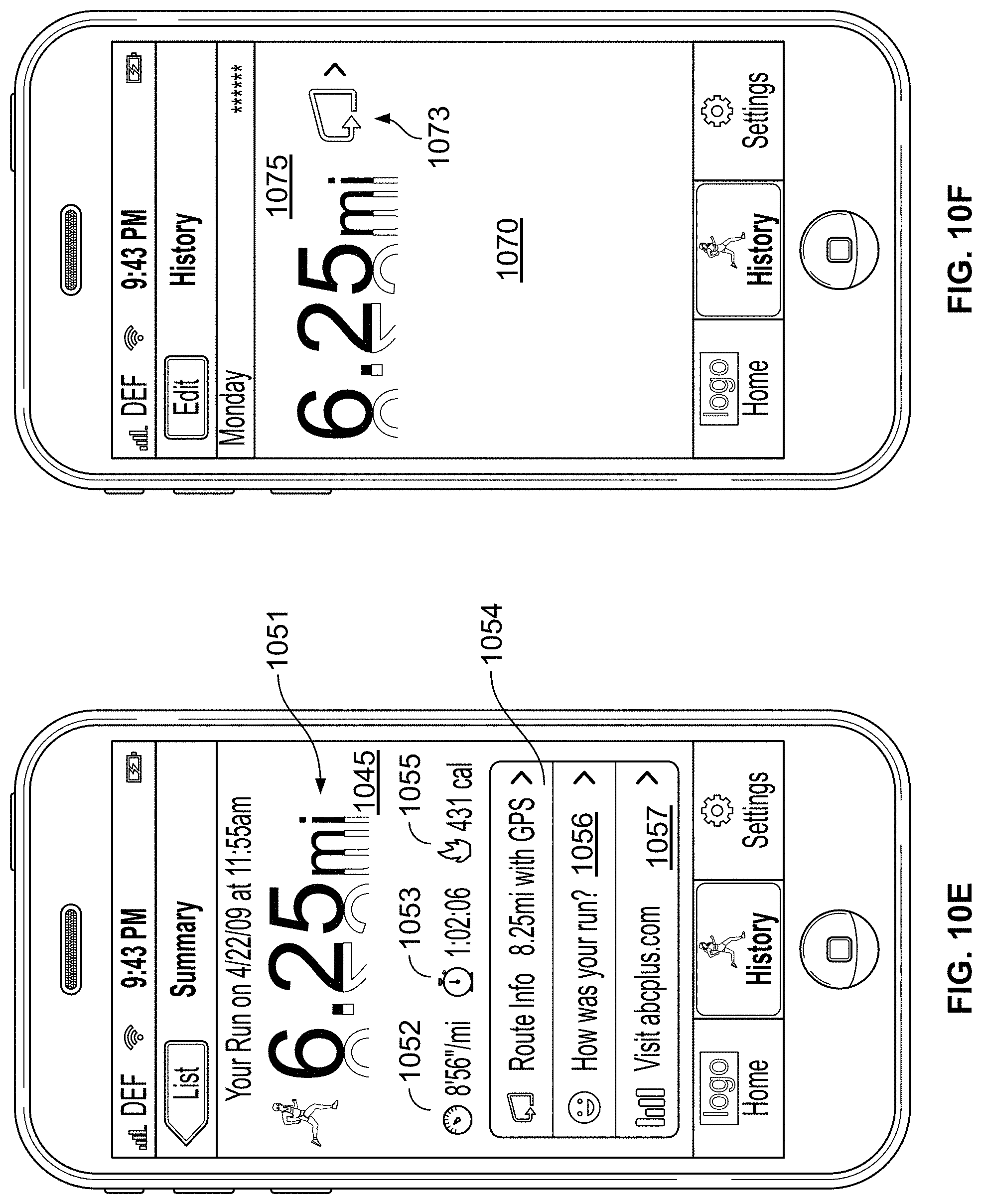Patent US11783637 Figure 14 – Monitoring fitness using a mobile device
