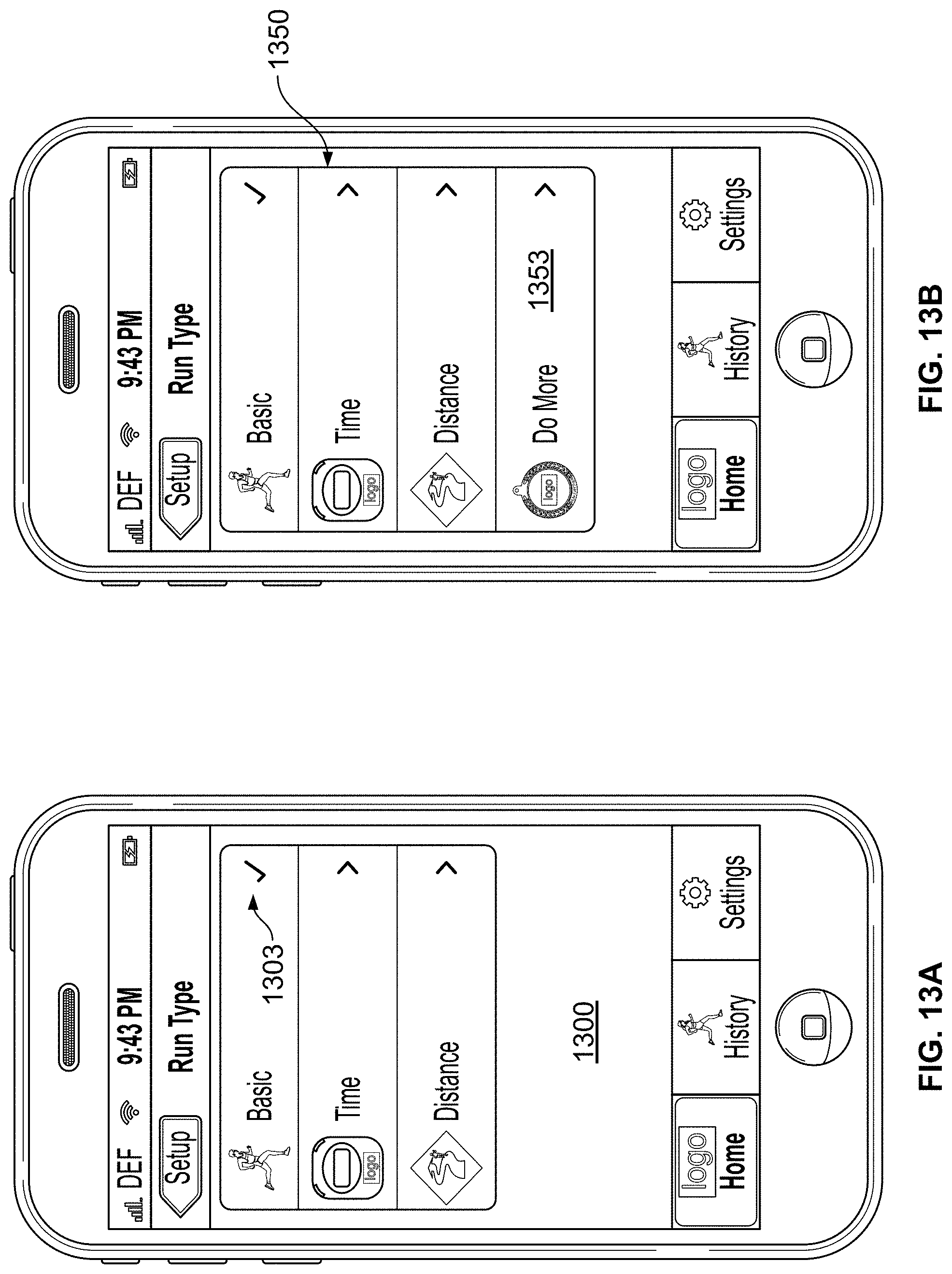 Patent US11783637 Figure 19 – Monitoring fitness using a mobile device