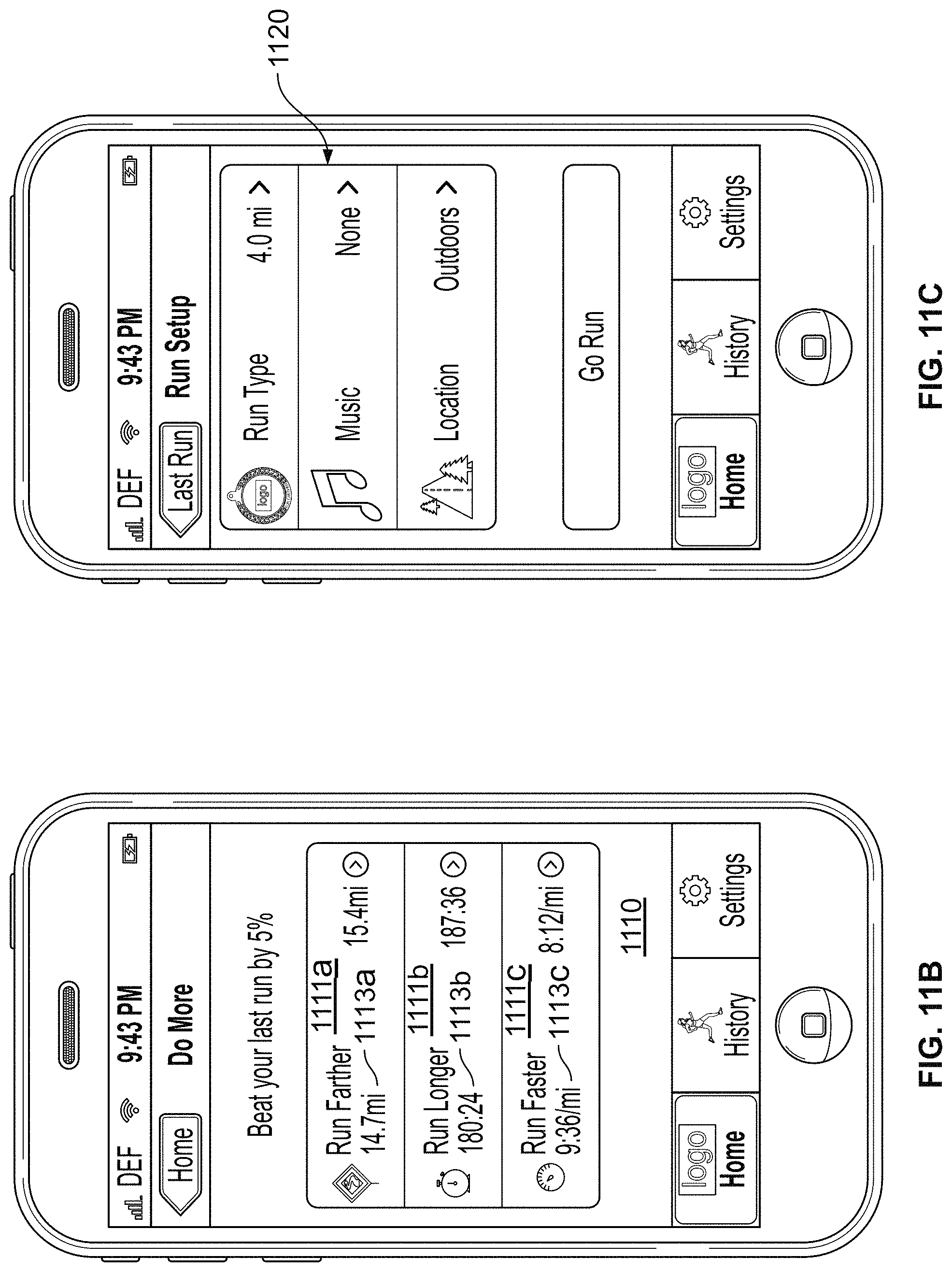 Patent US11783638 Figure 16 – Monitoring fitness using a mobile device