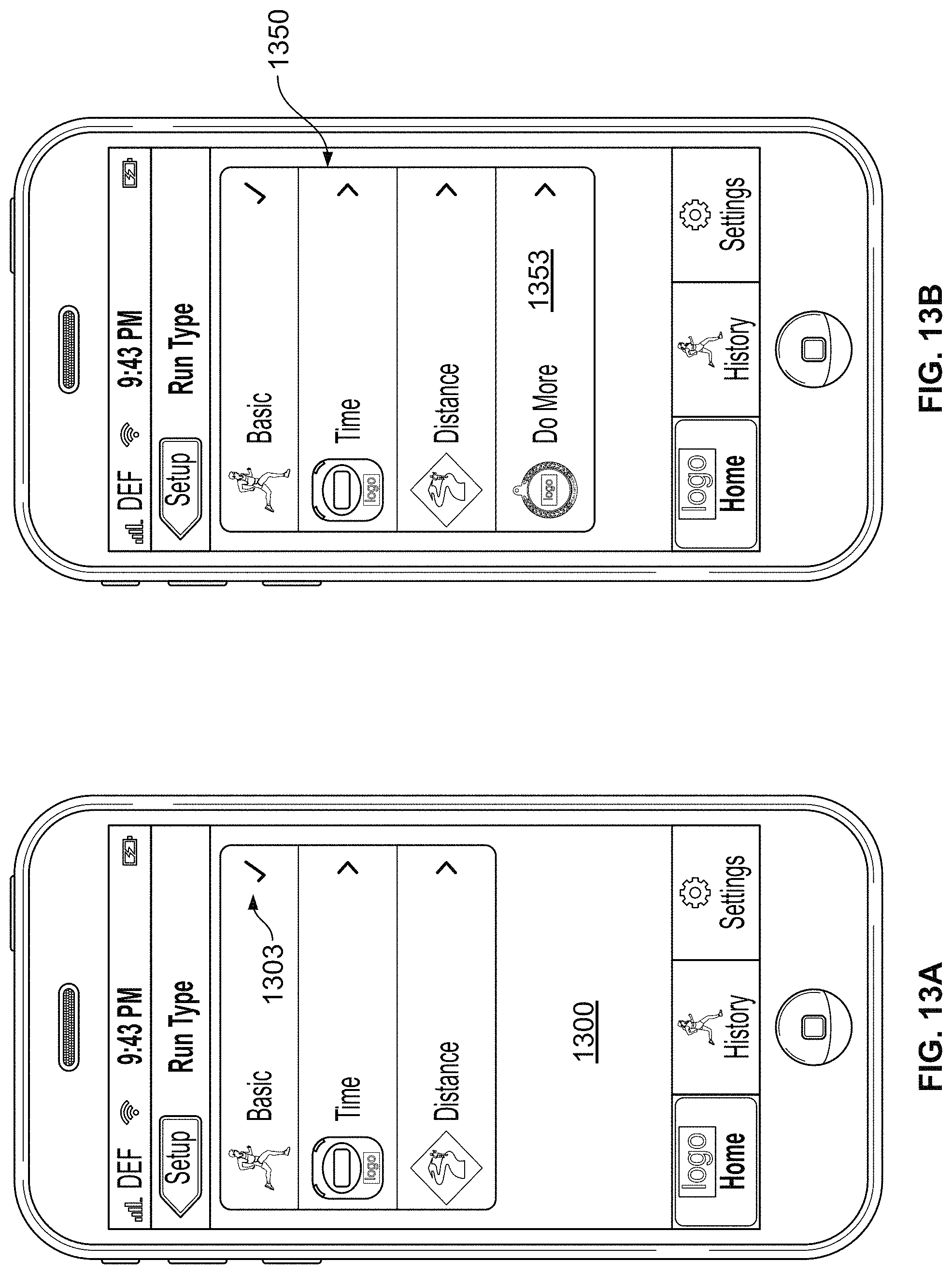 Patent US11783638 Figure 19 – Monitoring fitness using a mobile device