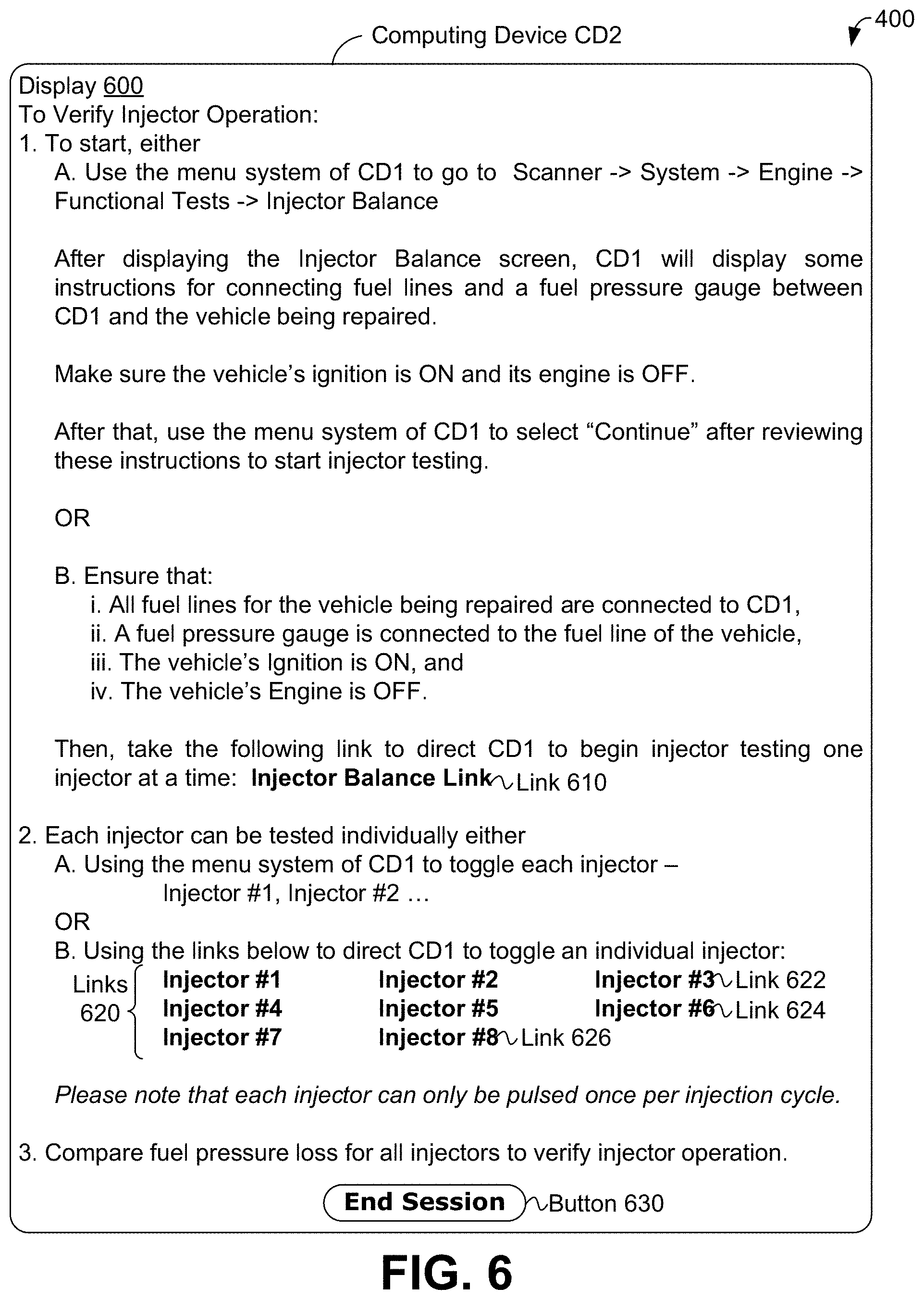 Patent US11783640 Figure 6 – Method and system for outputting diagnostic content based on capability of diagnostic device selected to receive content