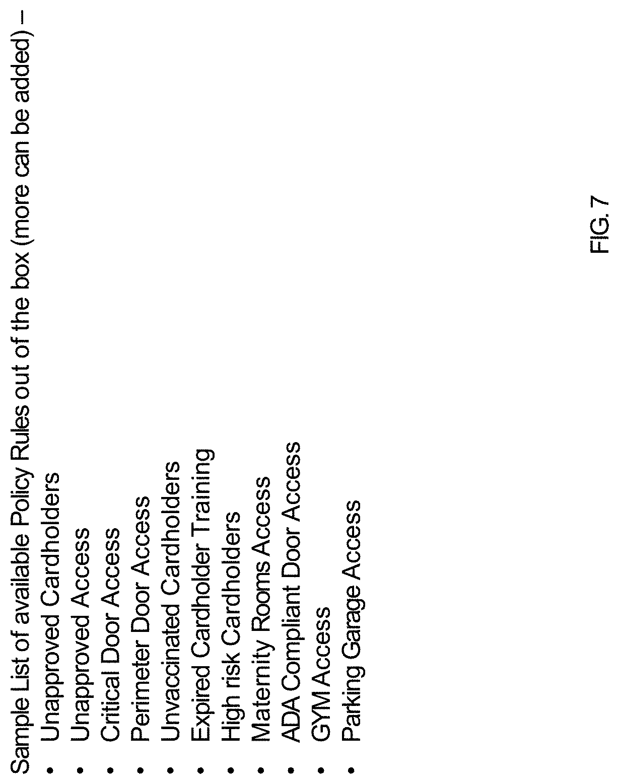 Patent US11783646 Figure 7 – Method and apparatus for policy based access control