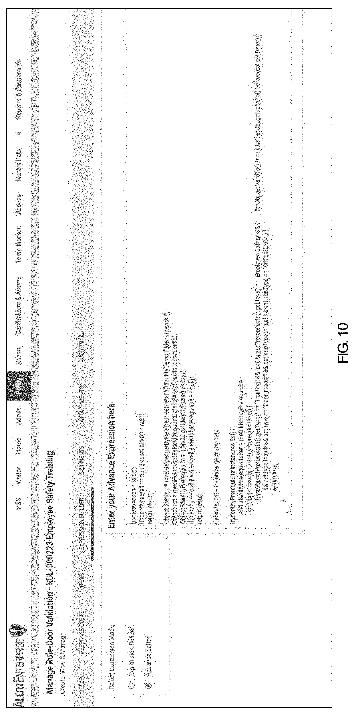 Patent US11783646 Figure 10 – Method and apparatus for policy based access control