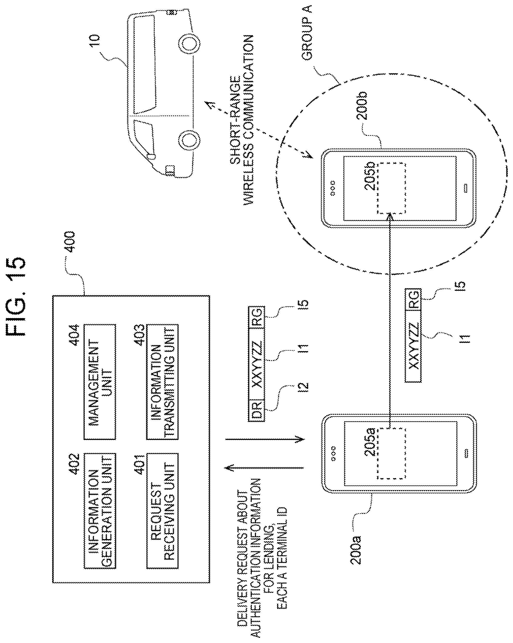 Patent US11783648 Figure 14 – Key information sharing system, delivery device and user terminal