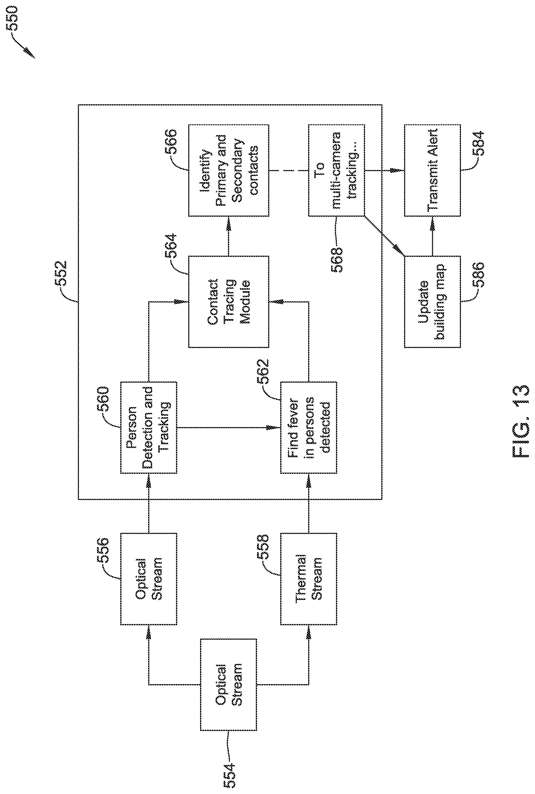 Patent US11783652 Figure 13 – Occupant health monitoring for buildings
