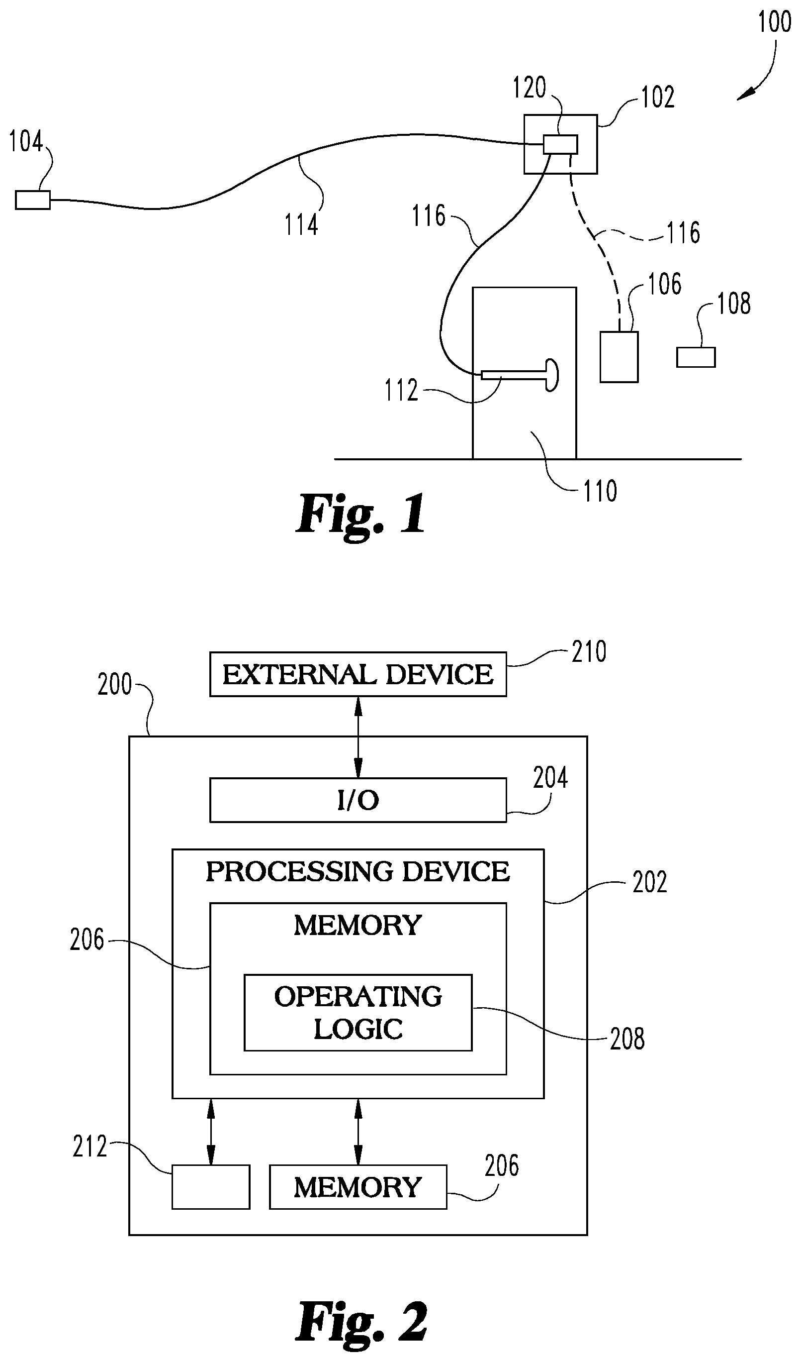 Patent US11783653 Figure 1 – Power and communication arrangements for an access control system