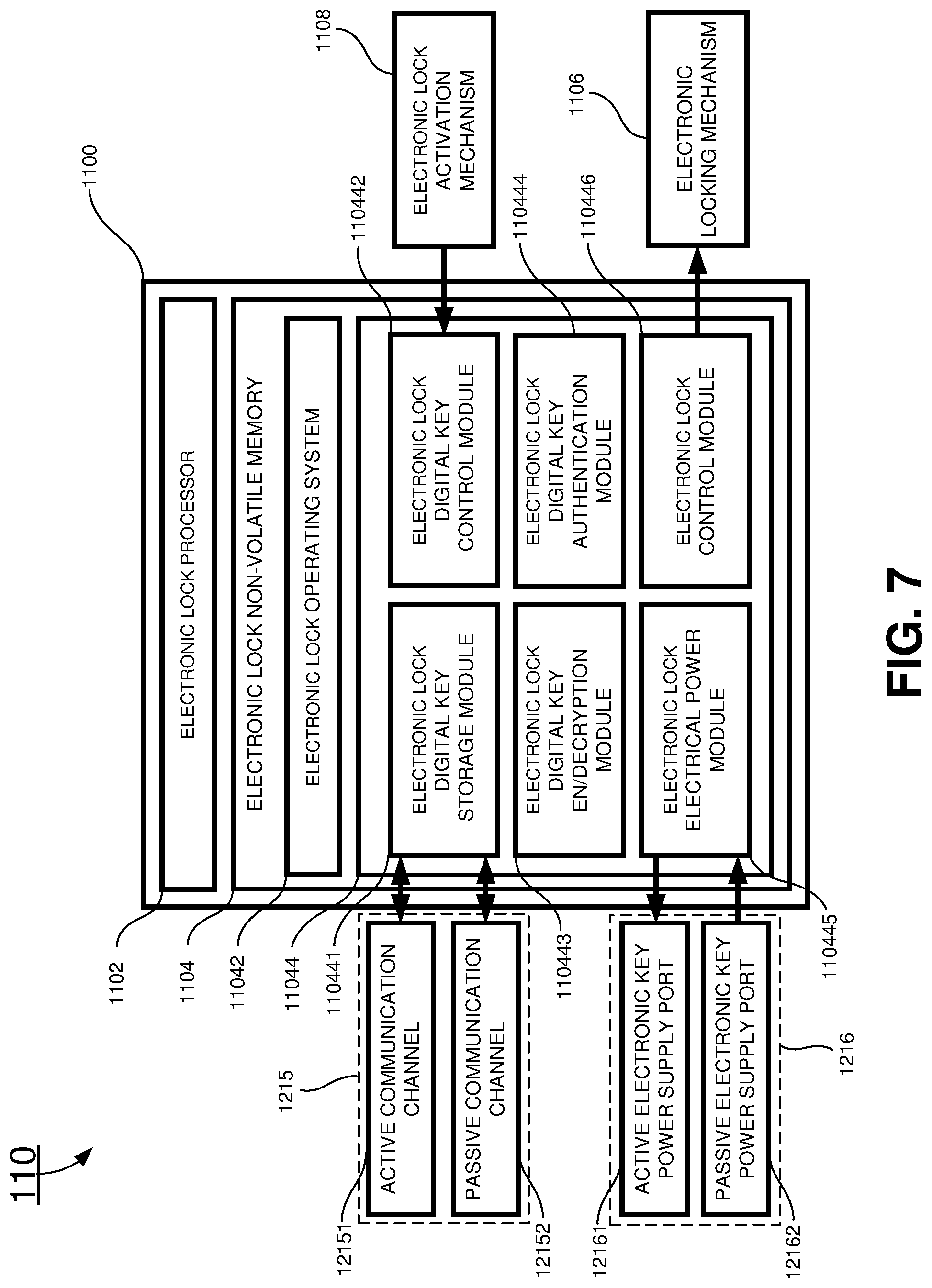 Patent US11783656 Figure 7 – Secure electronic lock systems and methods of using the same