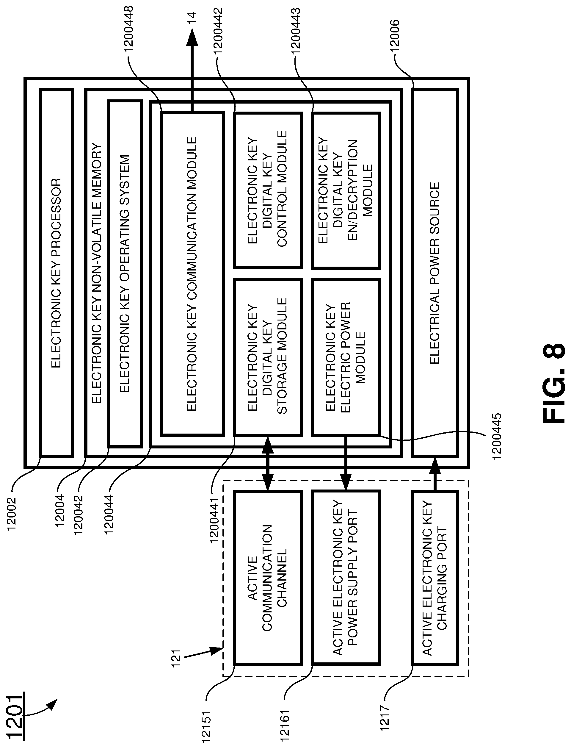 Patent US11783656 Figure 8 – Secure electronic lock systems and methods of using the same