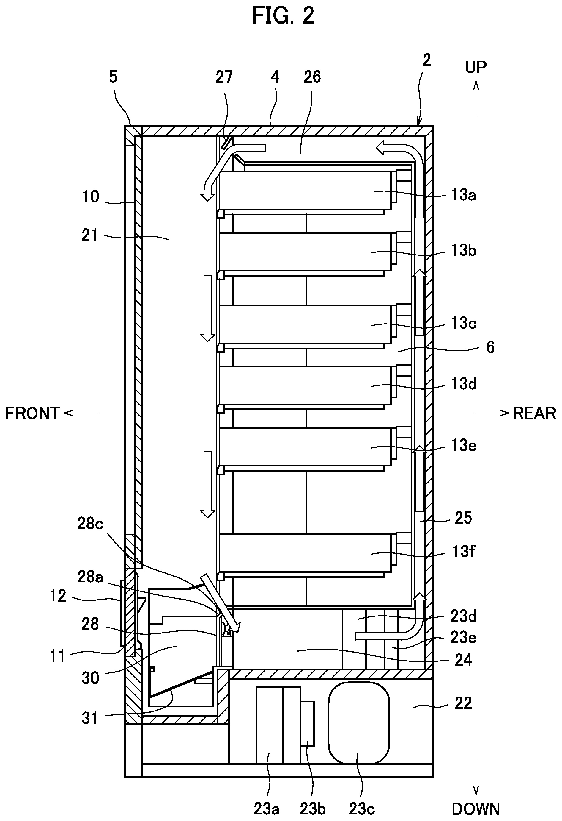 Patent US11783660 Figure 2 – Automatic column setting device for article vending machine