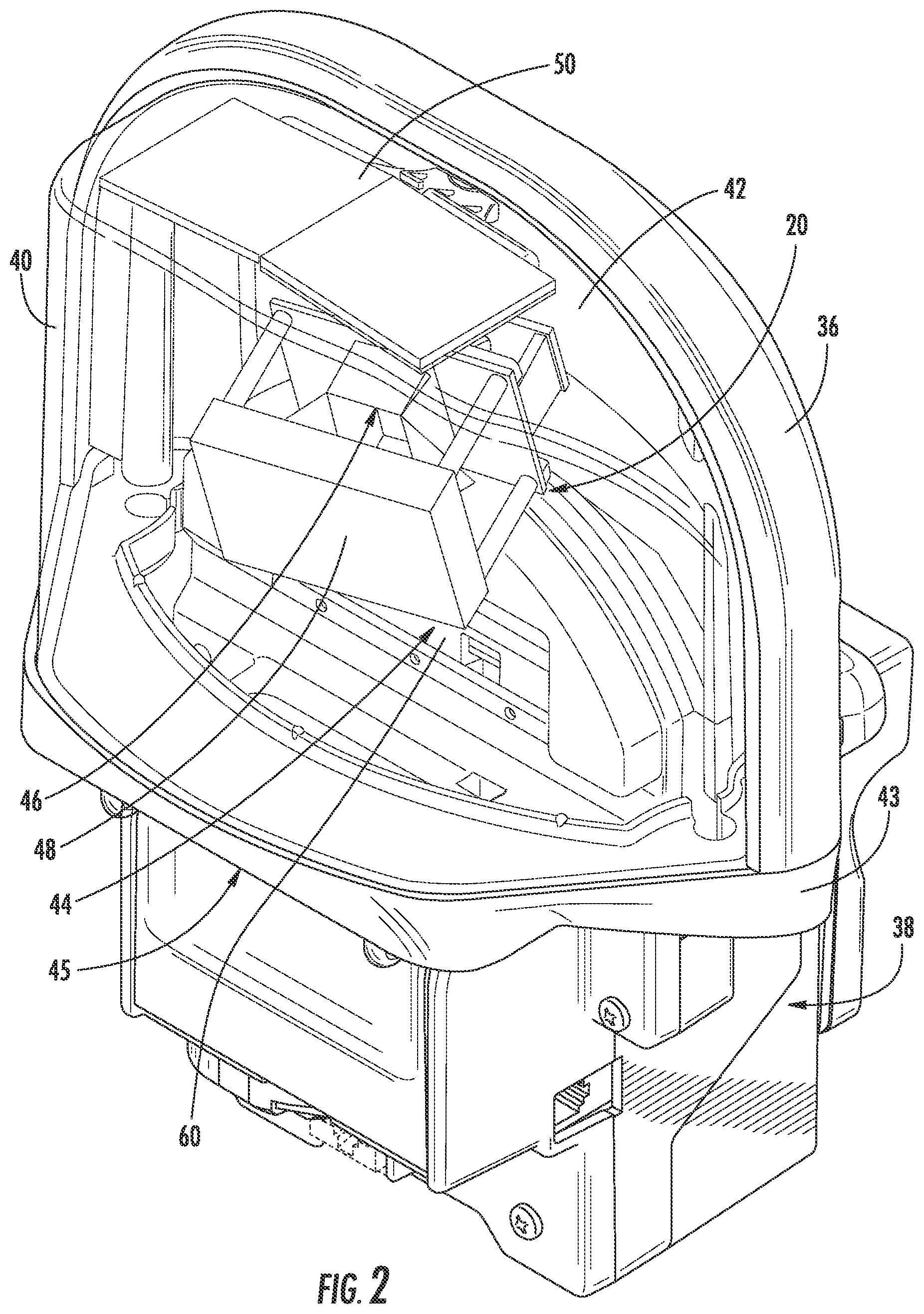 Patent US11783661 Figure 2 – Single space electronic parking meter with meter housing mounted vehicle sensor