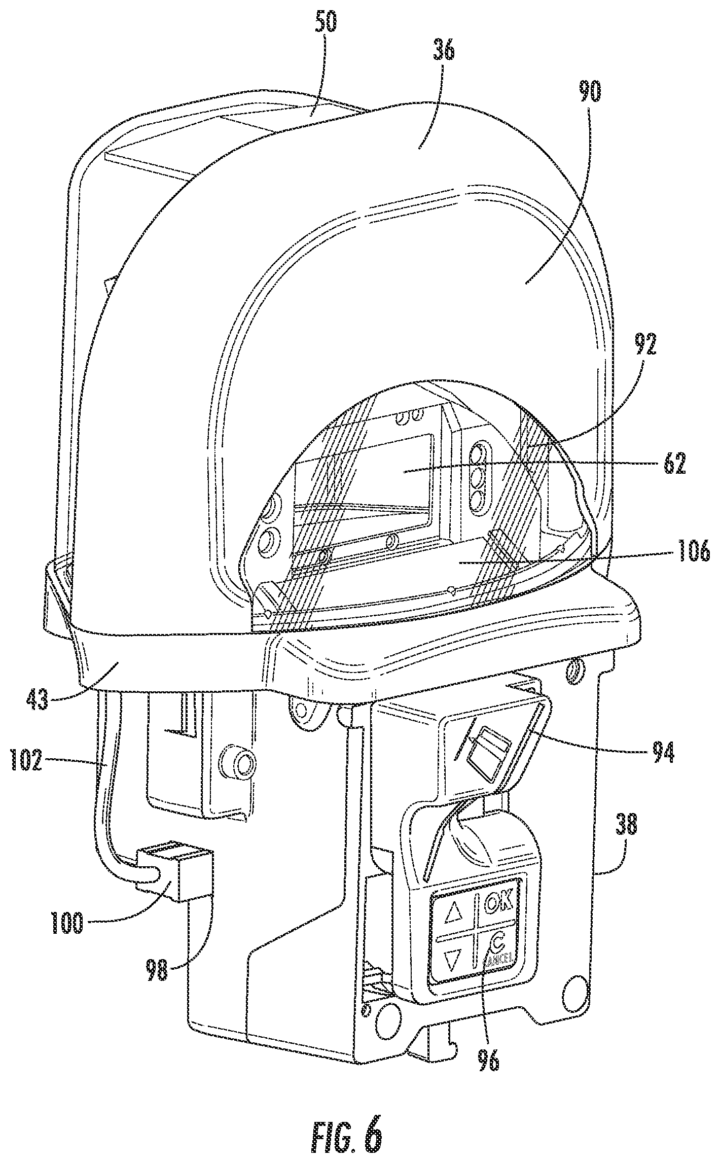 Patent US11783661 Figure 5 – Single space electronic parking meter with meter housing mounted vehicle sensor