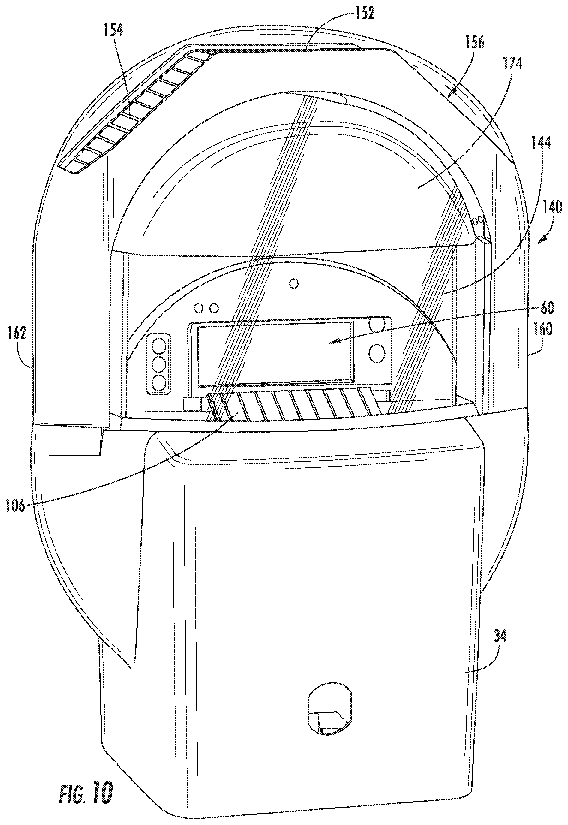 Patent US11783661 Figure 9 – Single space electronic parking meter with meter housing mounted vehicle sensor