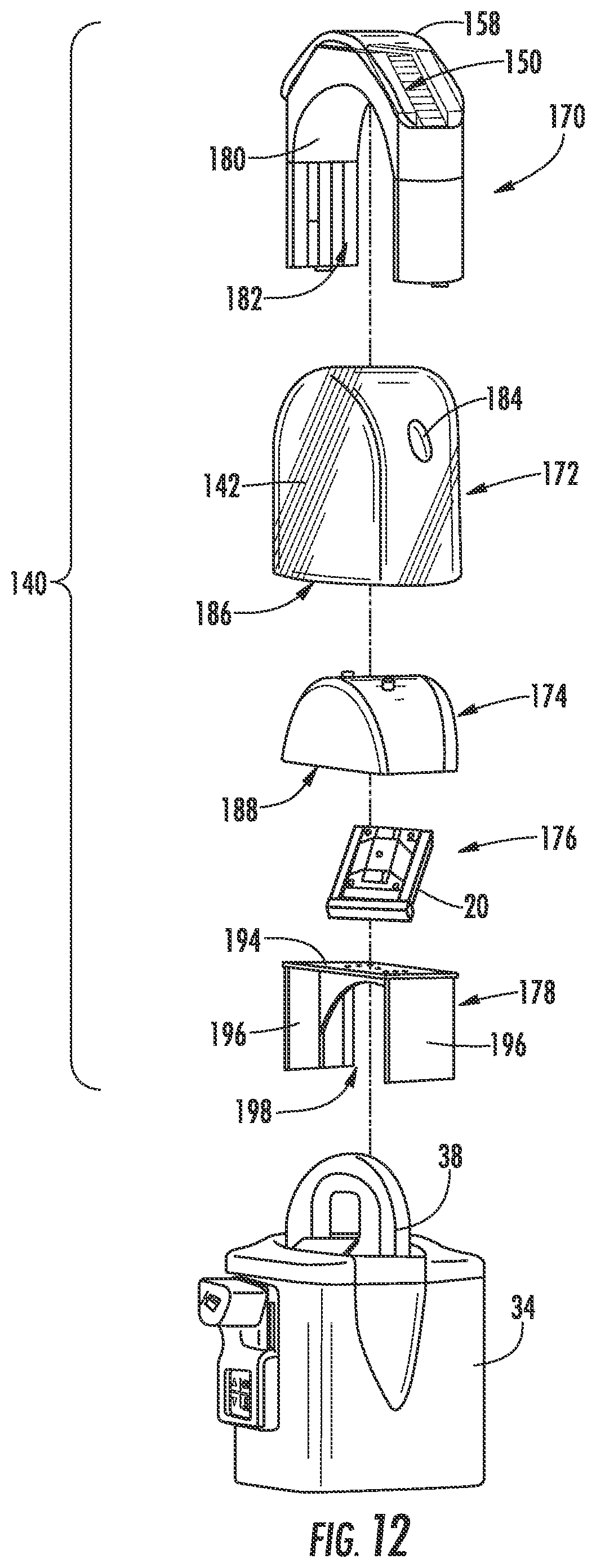 Patent US11783661 Figure 11 – Single space electronic parking meter with meter housing mounted vehicle sensor