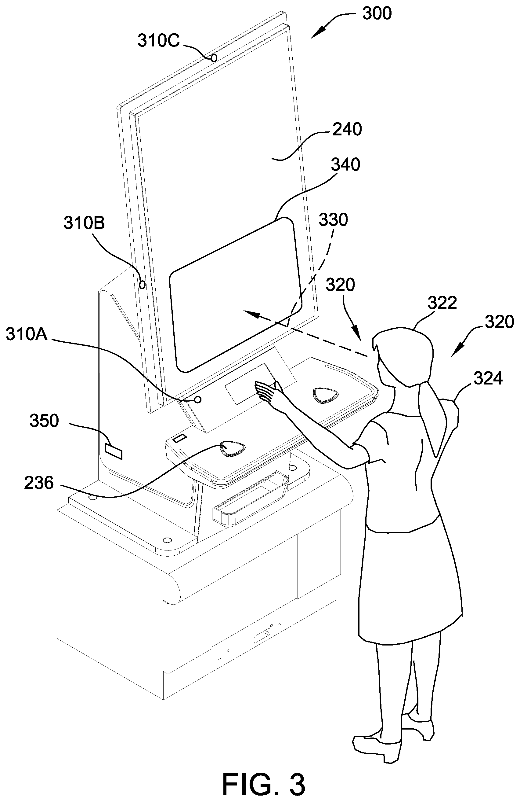 Patent US11783669 Figure 3 – Gaming machine and method for evaluating player reactions