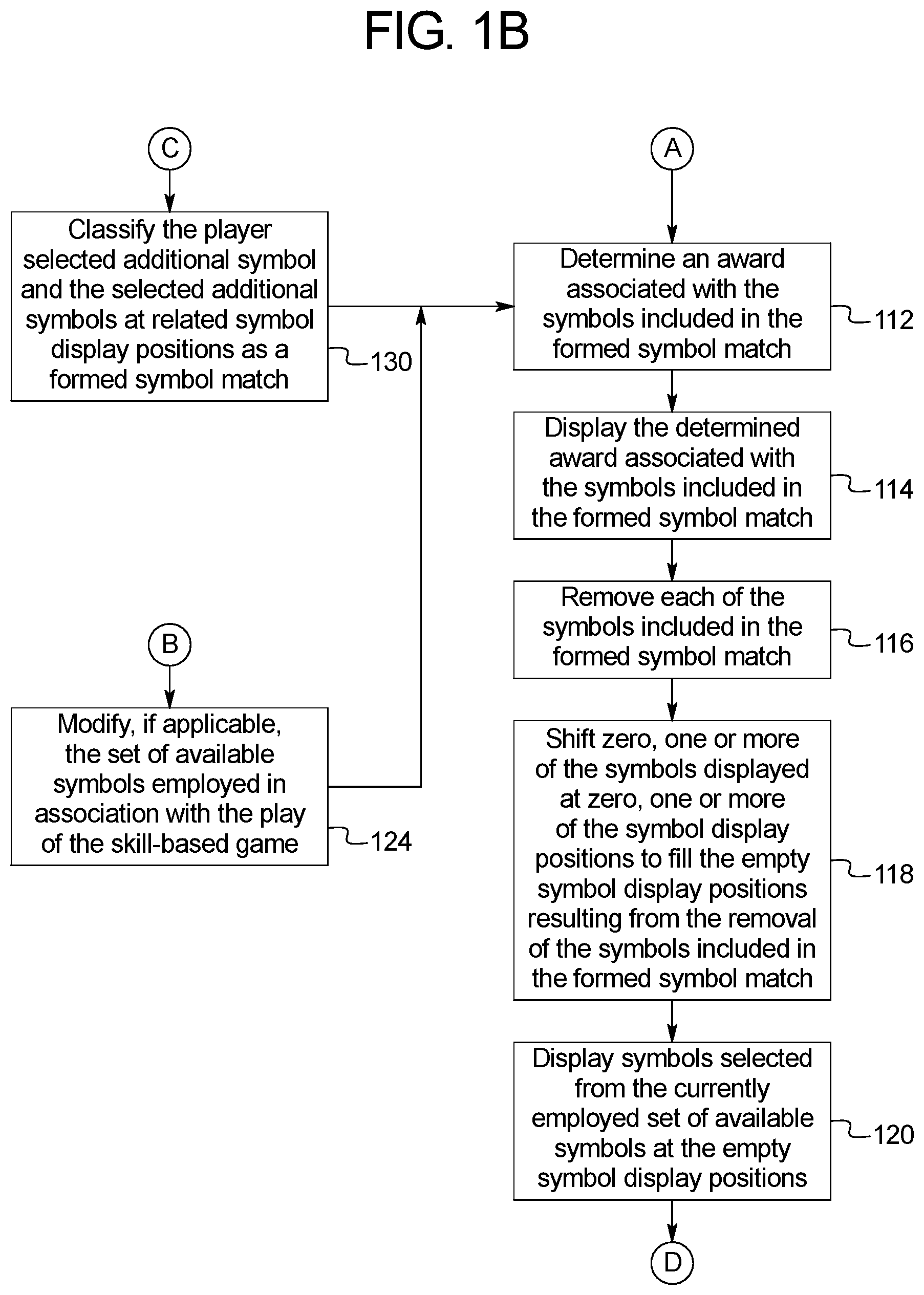 Patent US11783673 Figure 2 – Gaming system and method for determining awards based on matching symbols