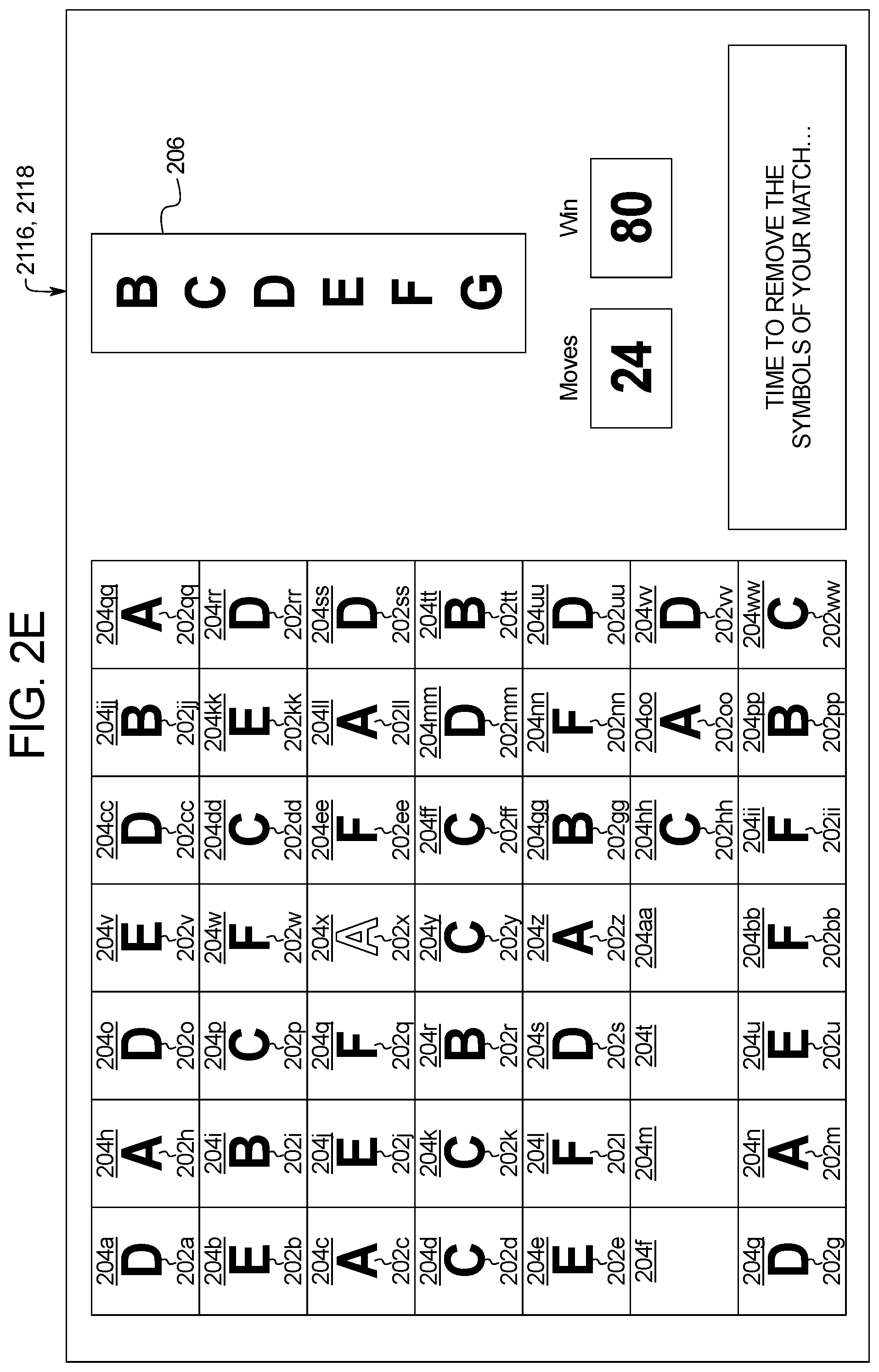 Patent US11783673 Figure 7 – Gaming system and method for determining awards based on matching symbols