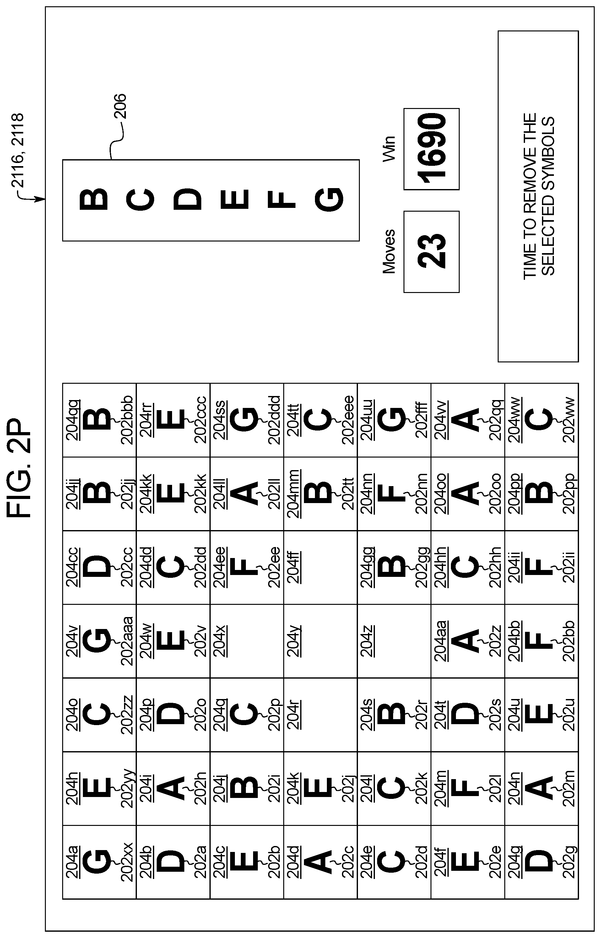 Patent US11783673 Figure 18 – Gaming system and method for determining awards based on matching symbols