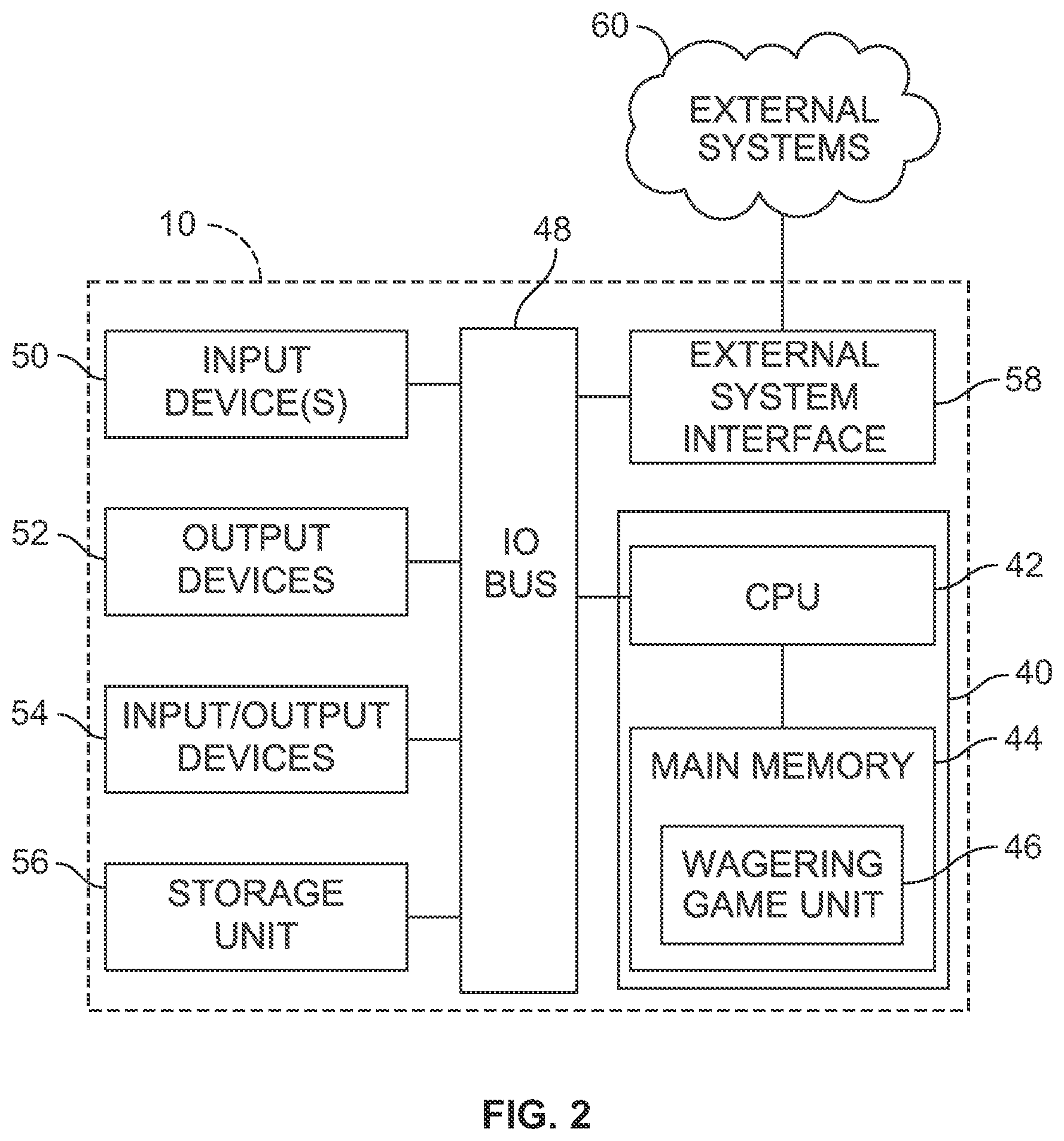 Patent US11783675 Figure 2 – Gaming systems and methods using dynamic modifiers