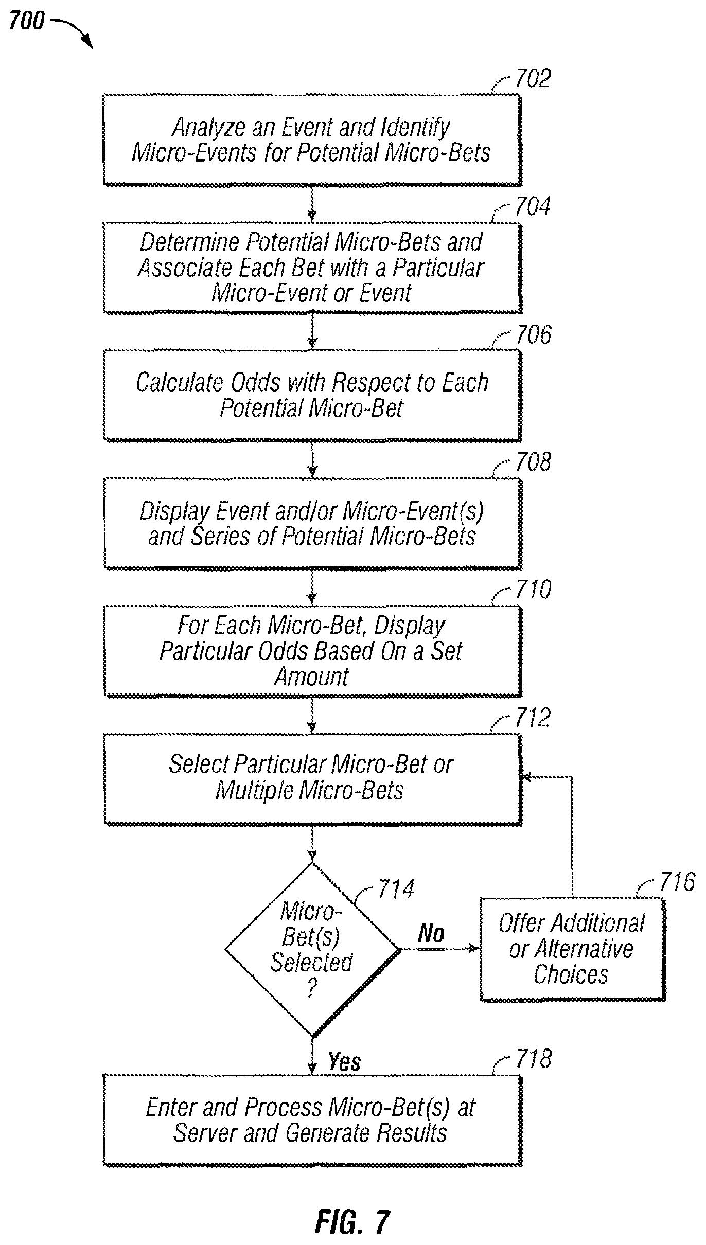 Patent US11783679 Figure 6 – Location-based wagering via remote devices