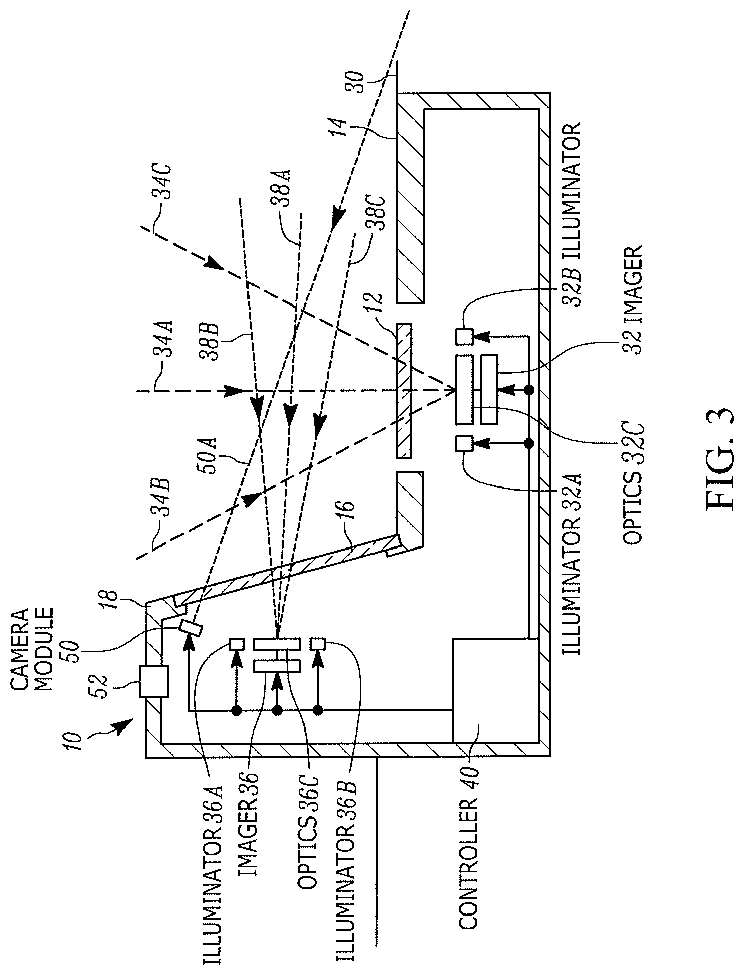 Patent US11783681 Figure 3 – Bioptical barcode reader