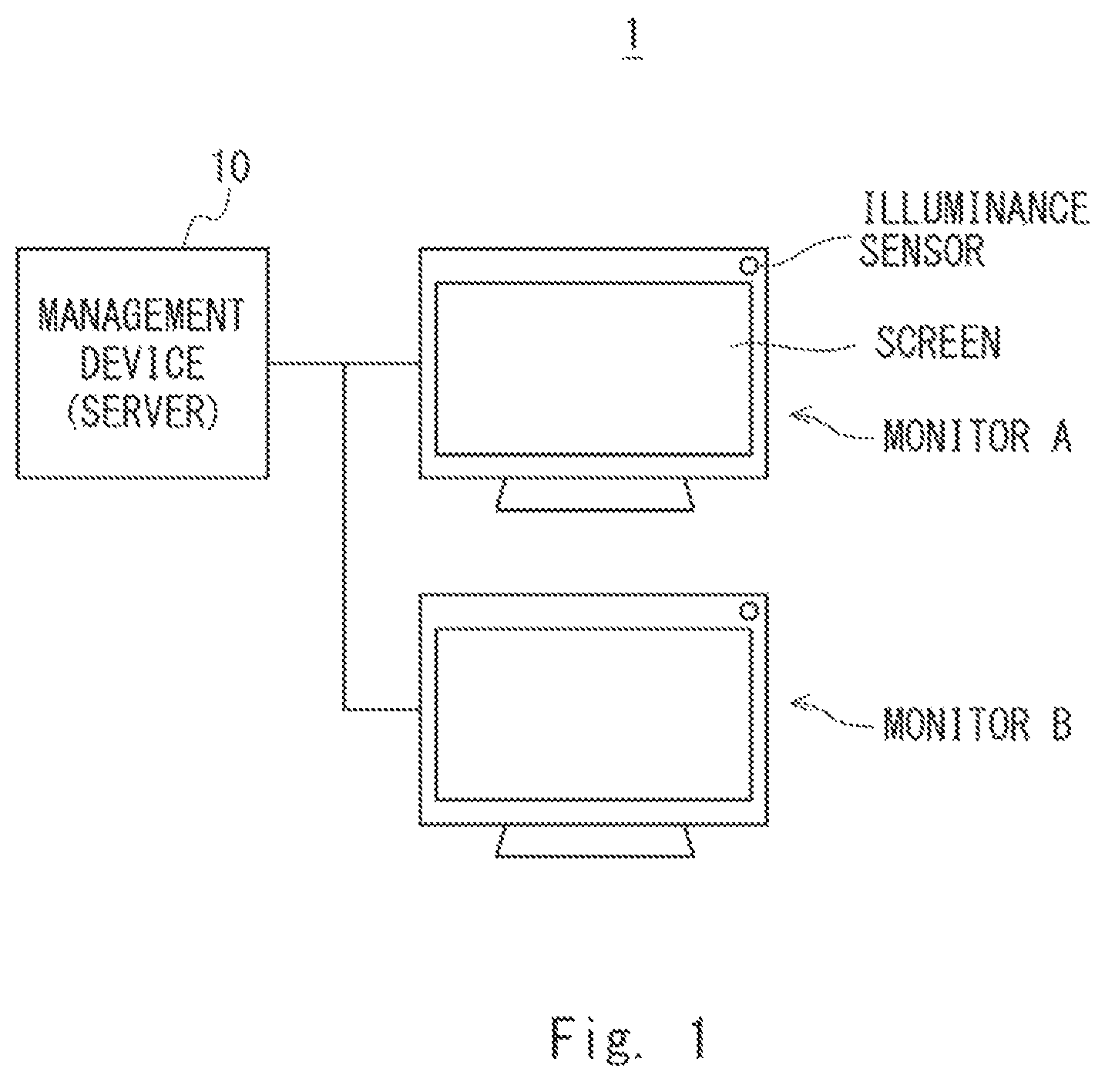 Patent US11783683 Figure 1 – Management device, management system, management method, and non-transitory computer readable medium