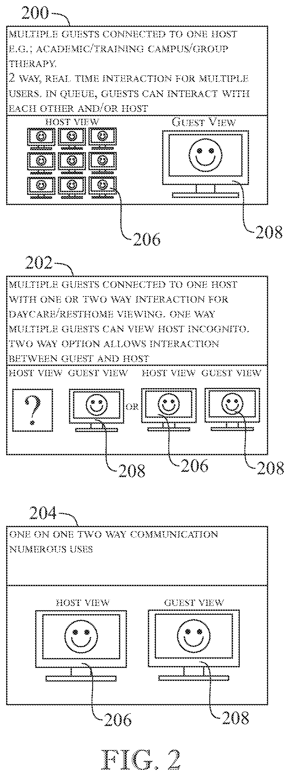 Patent US11783690 Figure 2 – System and method for multi-user security monitoring and remote notarization