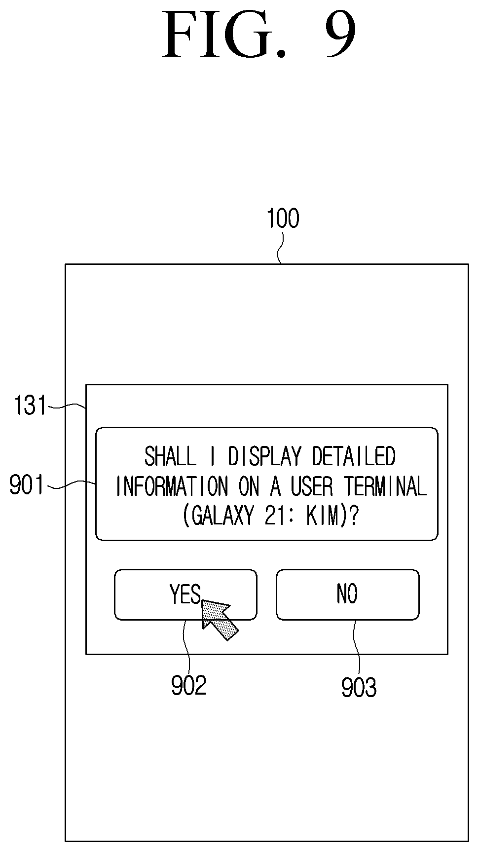 Patent US11783693 Figure 9 – Home appliance controlling output of information to a user terminal and control method thereof