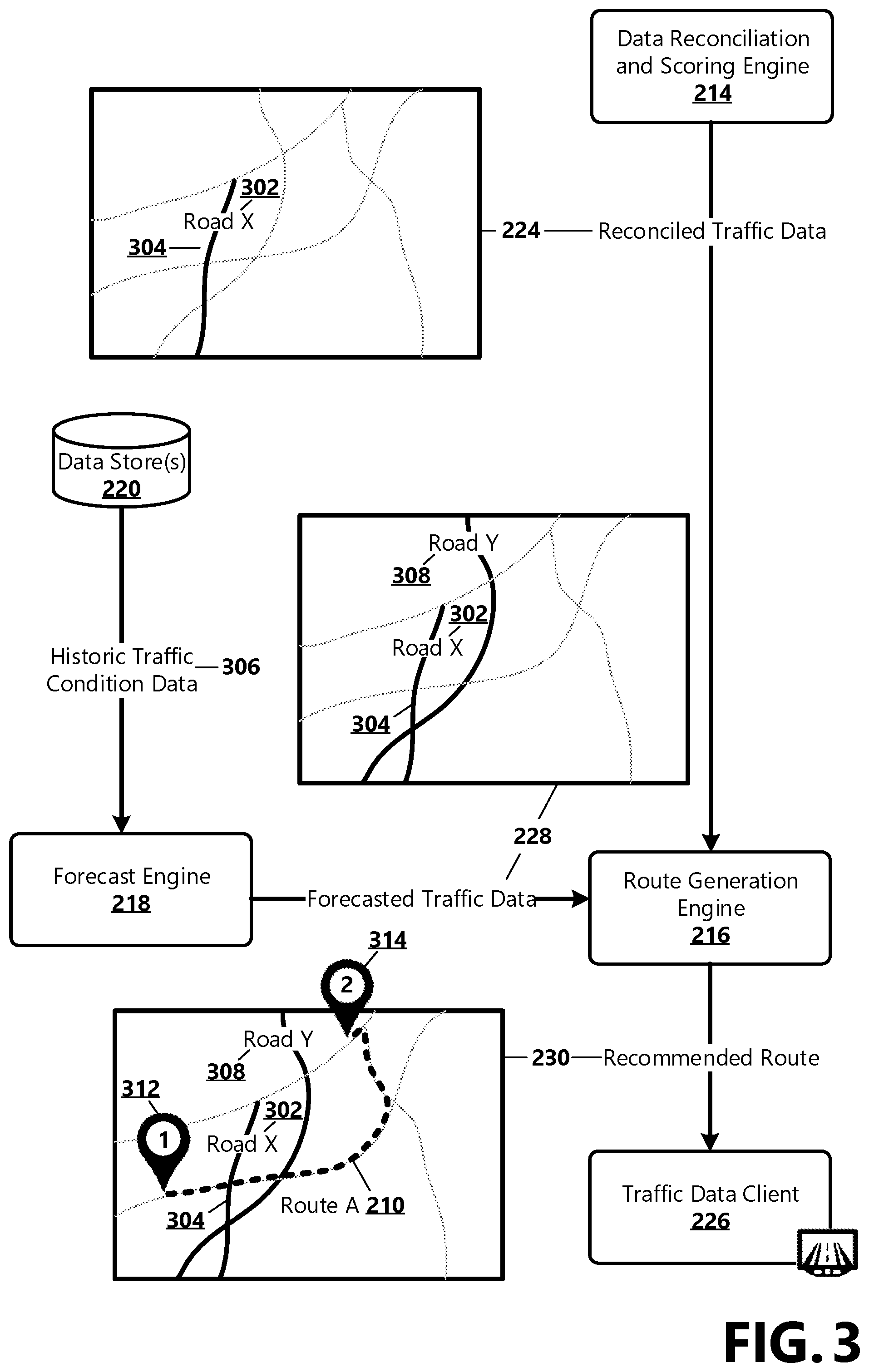 Patent US11783698 Figure 3 – Traffic data reconciliation and brokering