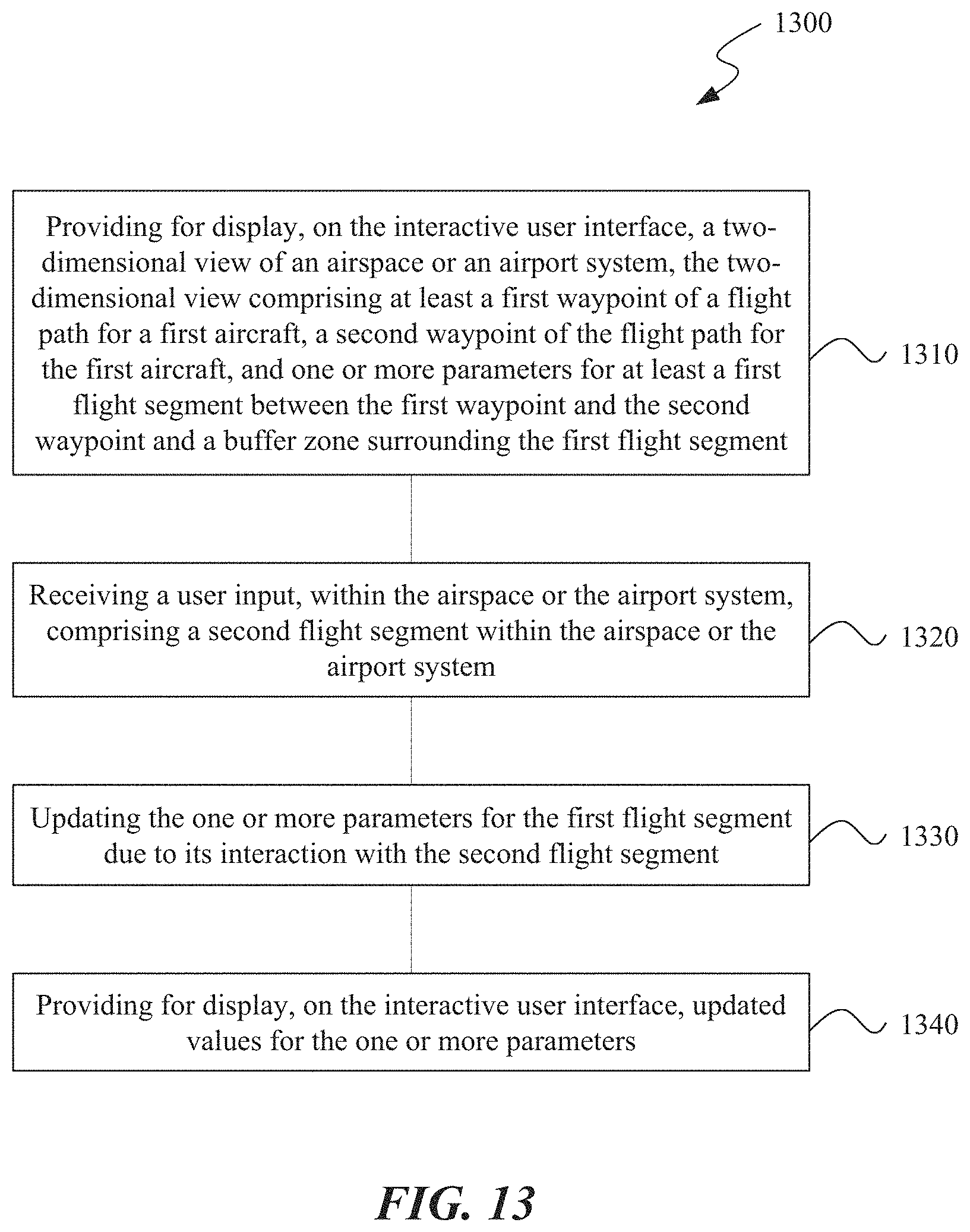 Patent US11783711 Figure 13 – Airspace information modeling and design