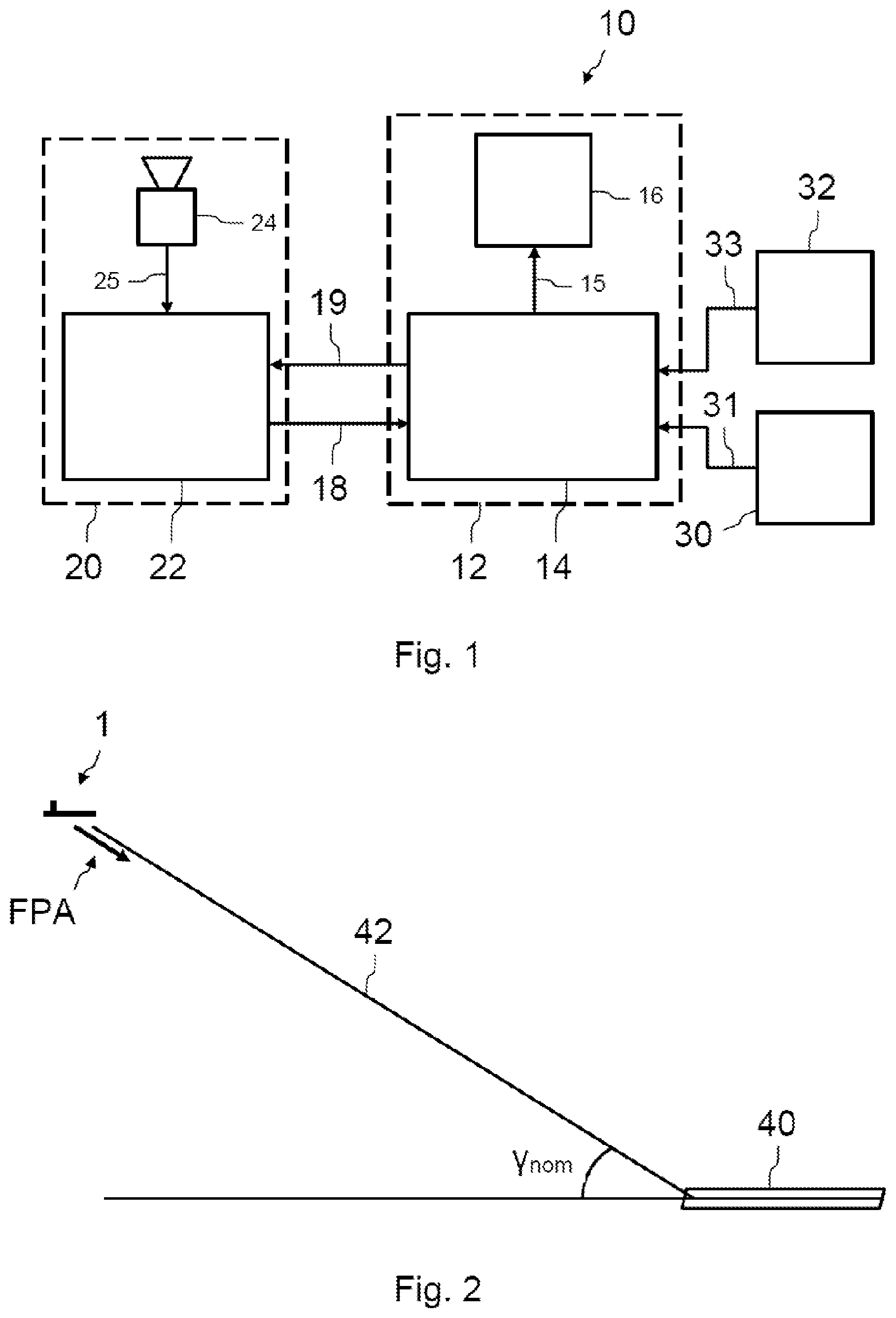 Patent US11783718 Figure 1 – Enhanced flight vision system for an aircraft