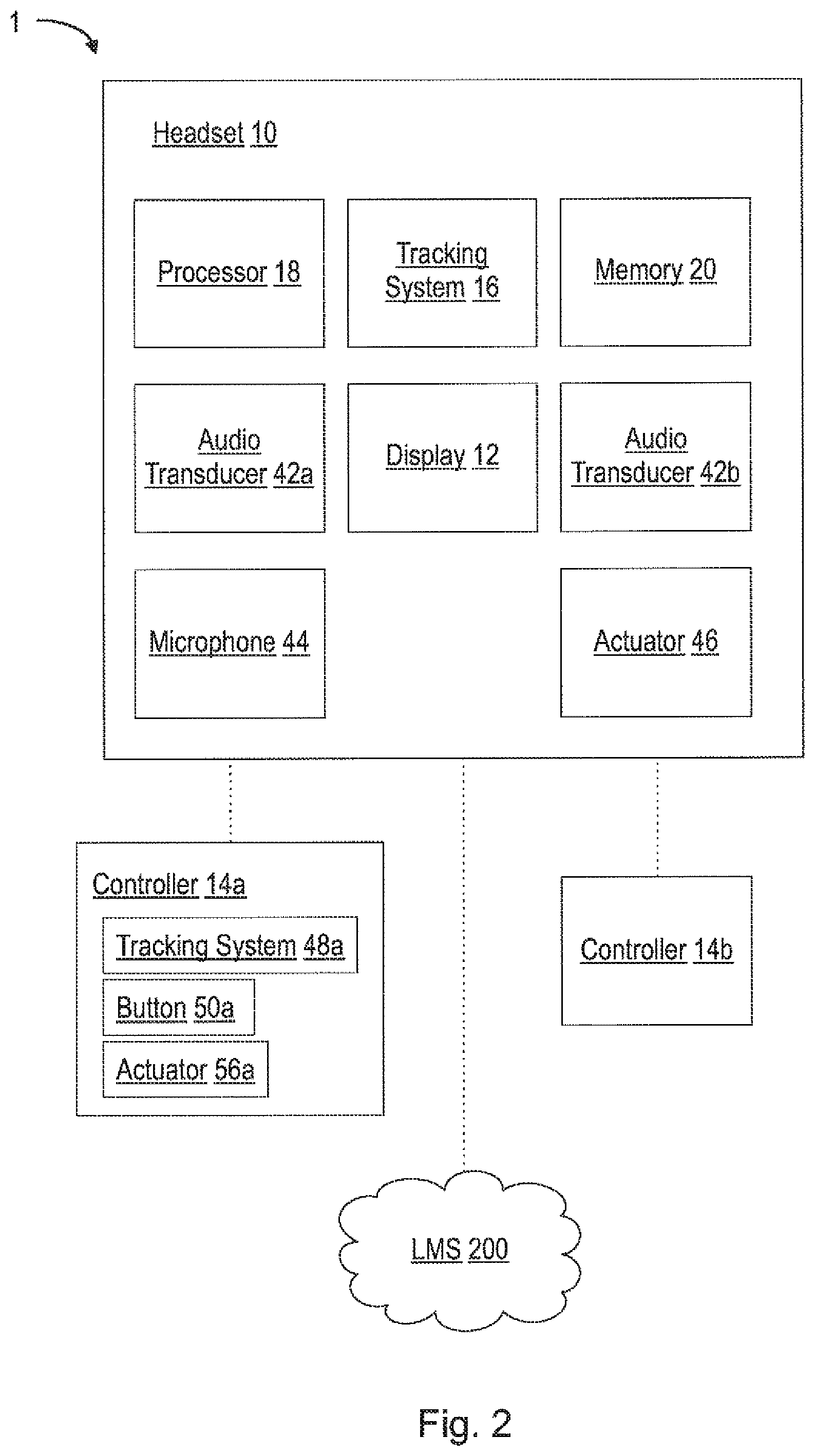 Patent US11783727 Figure 2 – Lesson-based virtual reality welding training system