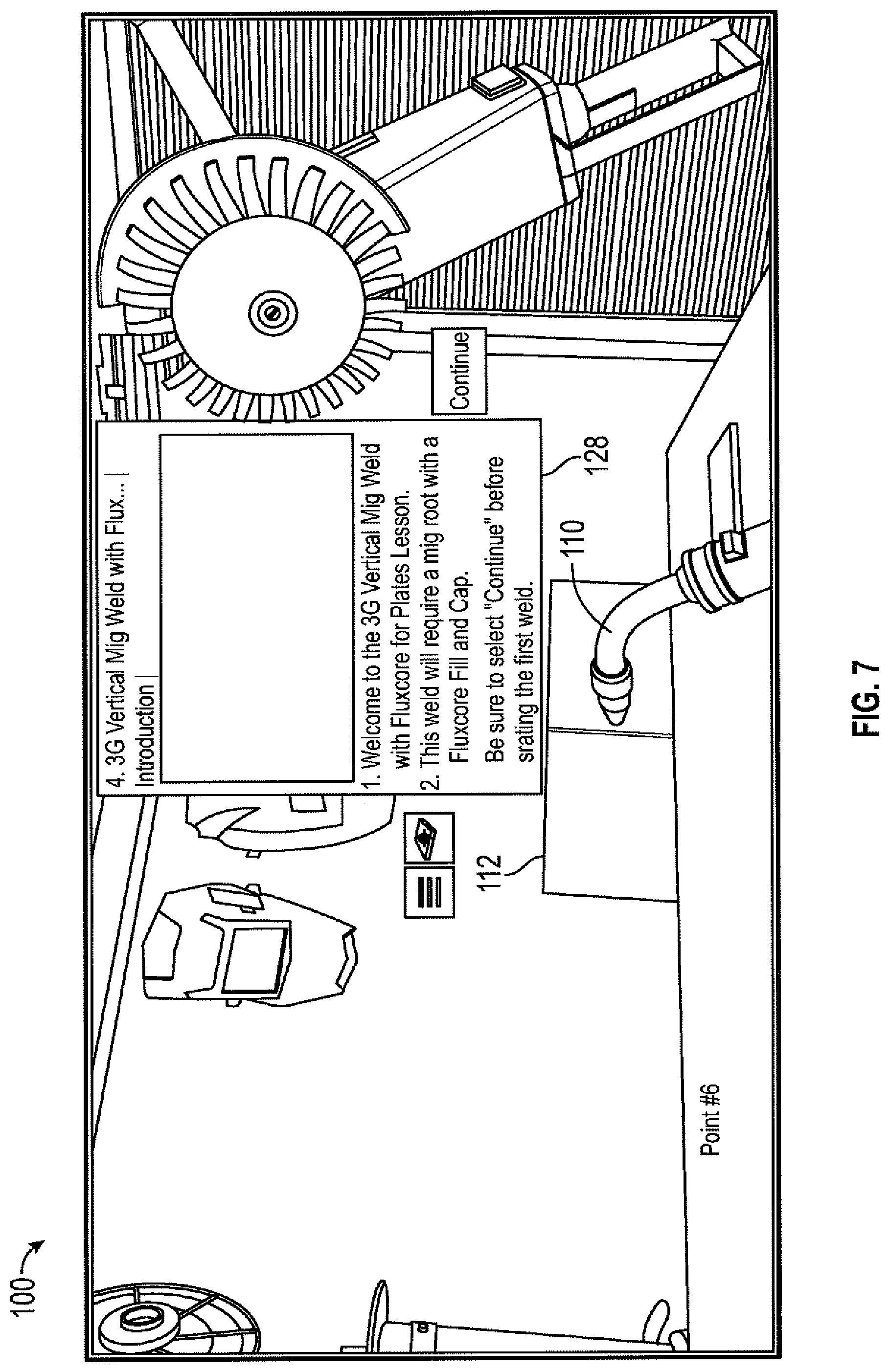 Patent US11783727 Figure 7 – Lesson-based virtual reality welding training system
