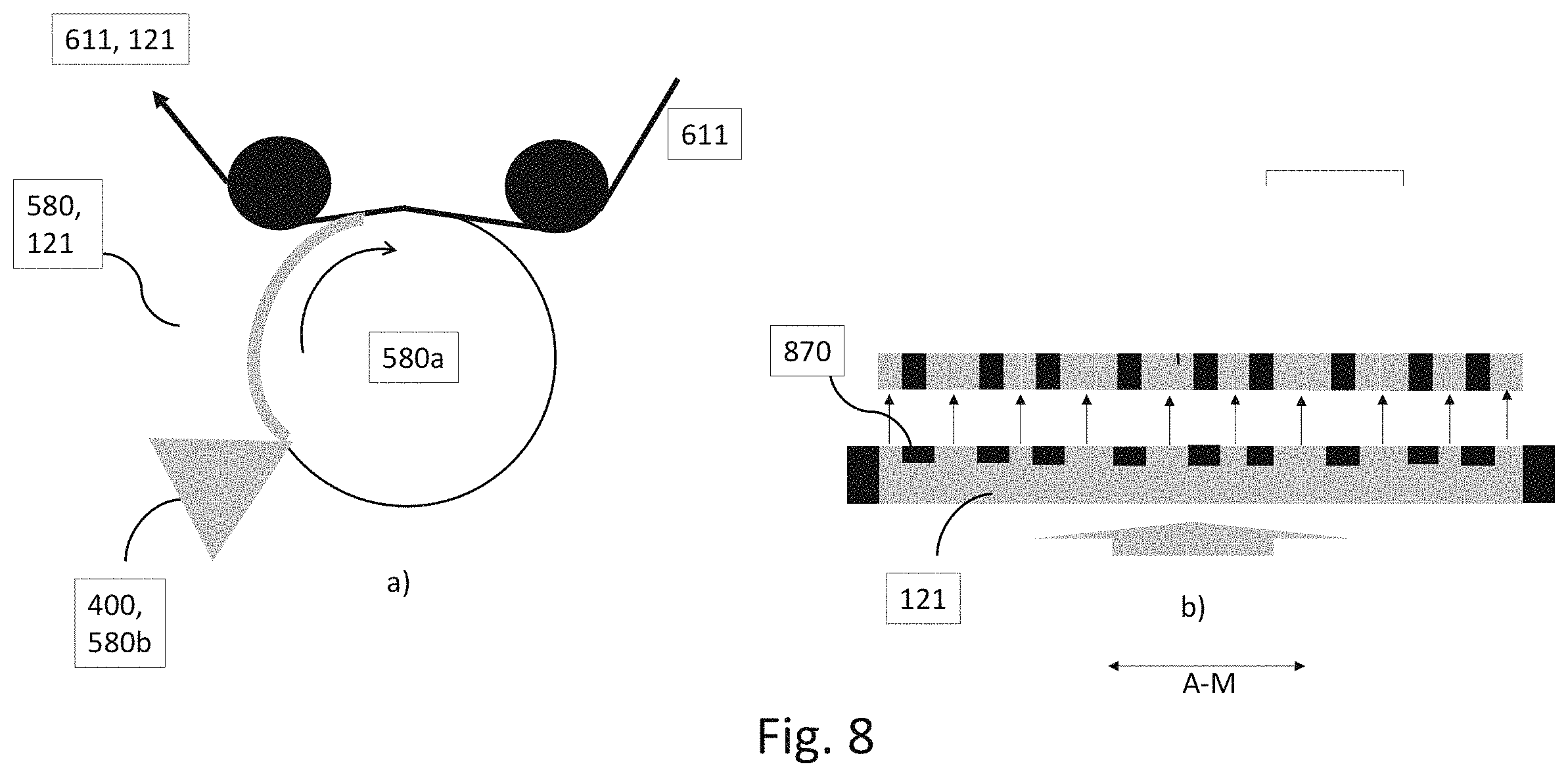 Patent US11783730 Figure 8 – Linerless label
