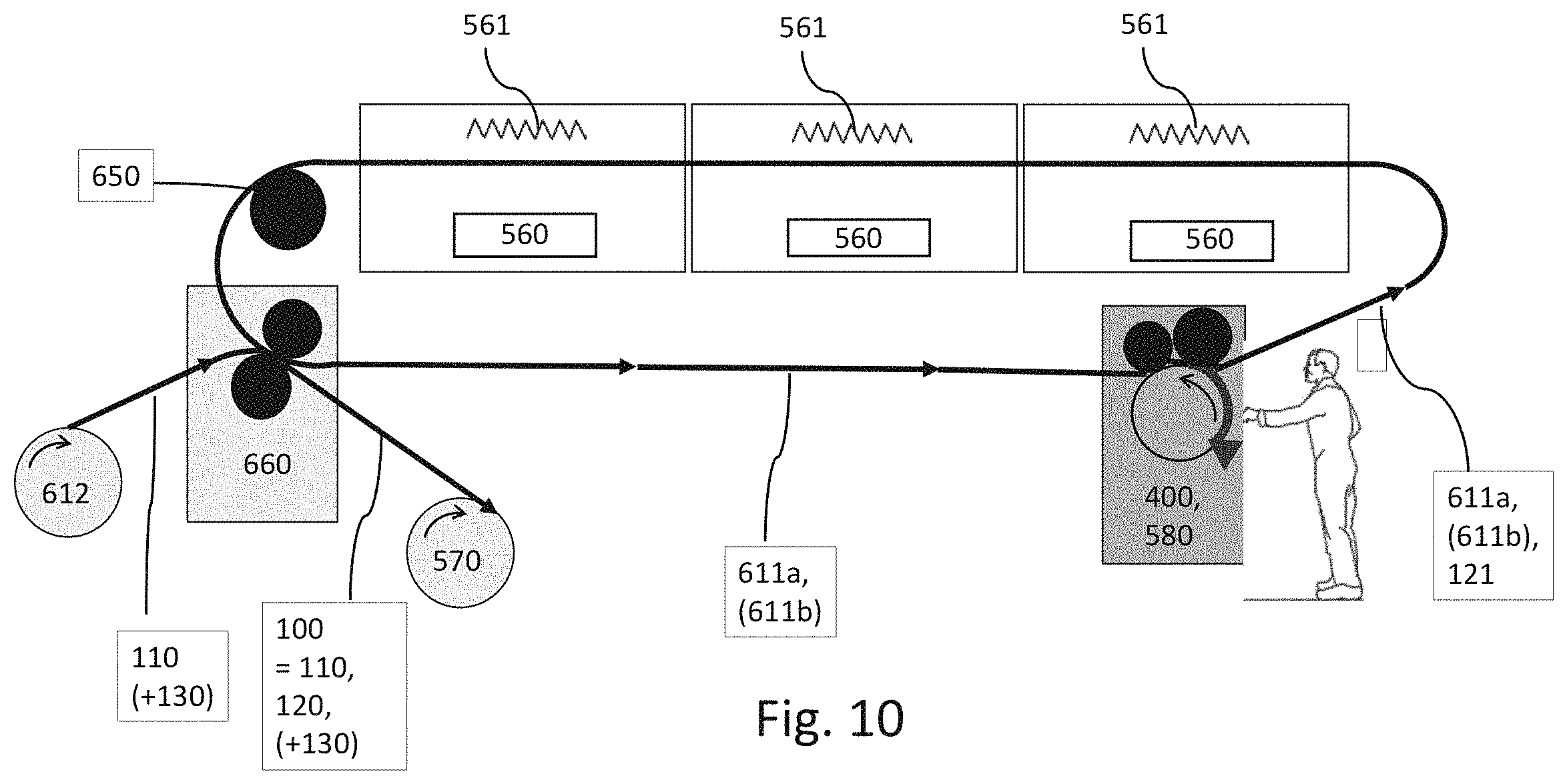 Patent US11783730 Figure 10 – Linerless label
