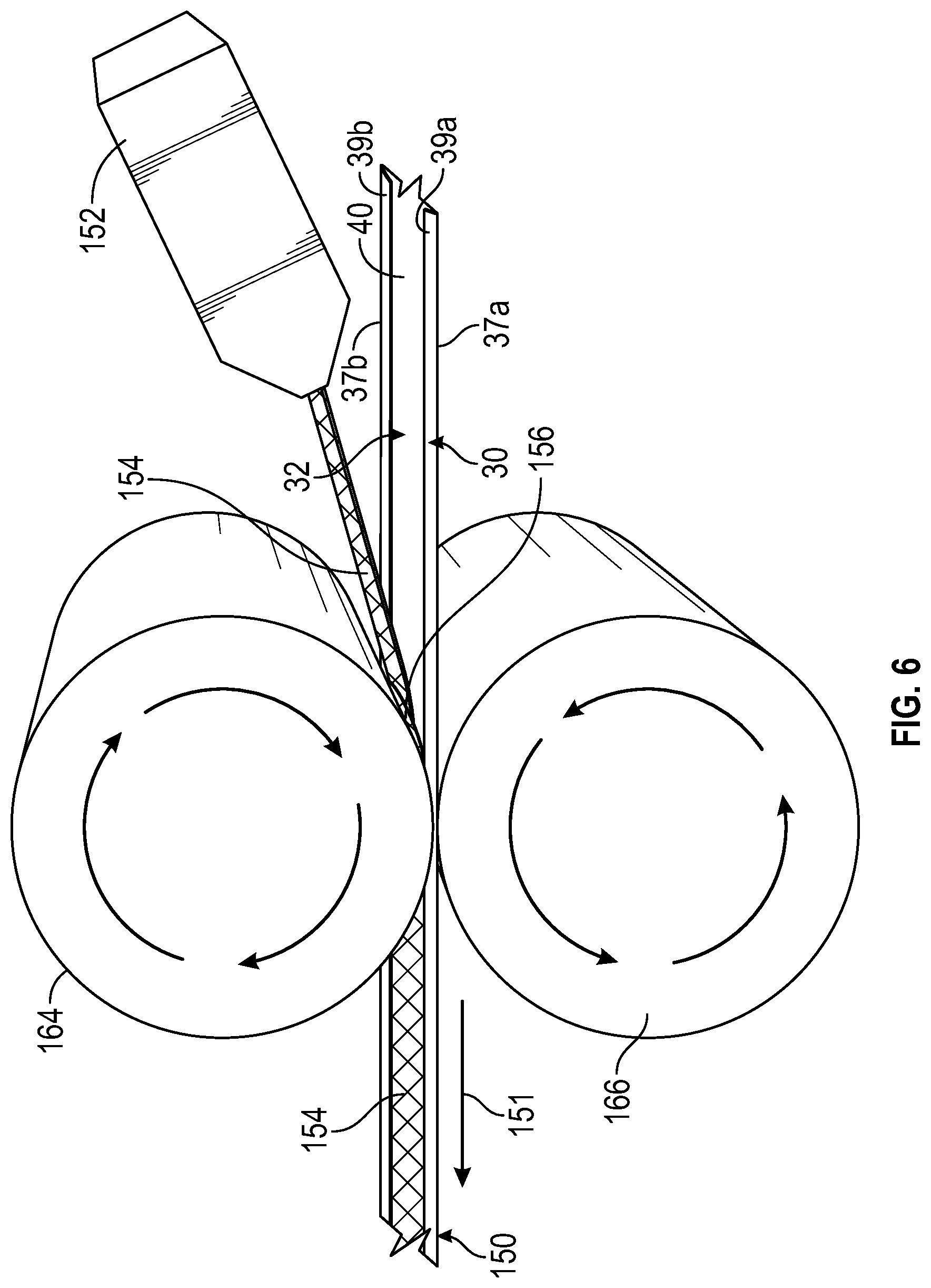 Patent US11783731 Figure 4 – Method for manufacturing a labeling article with an encapsulated tag end