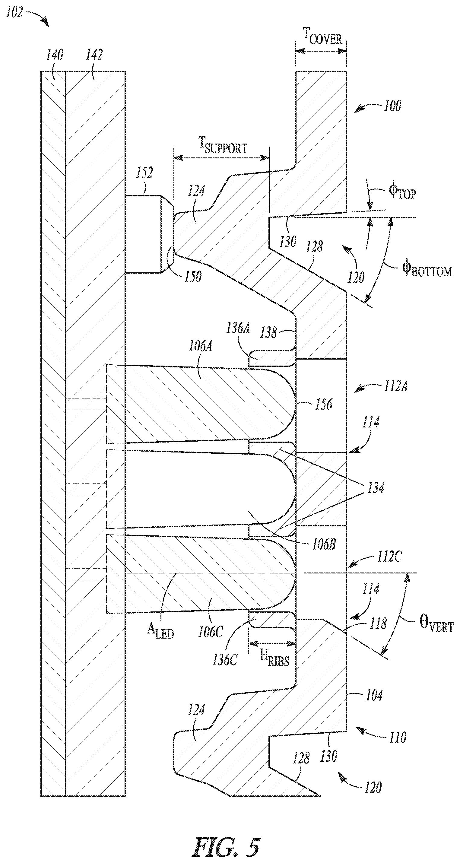 Patent US11783735 Figure 5 – Face cover for a display module