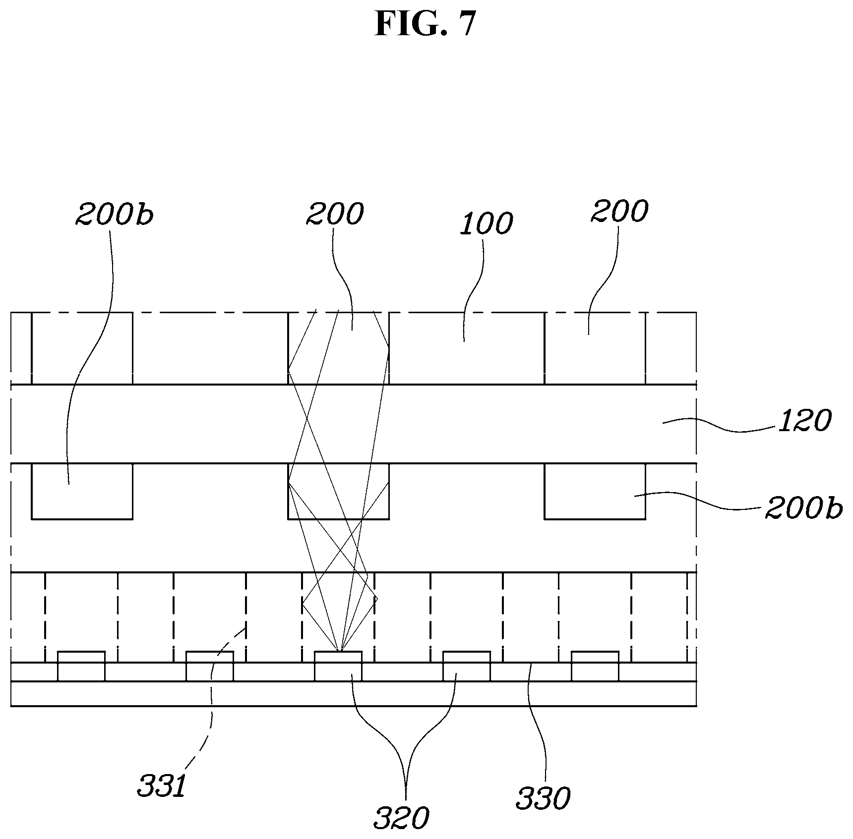 Patent US11783736 Figure 7 – Lighting device for implementing image