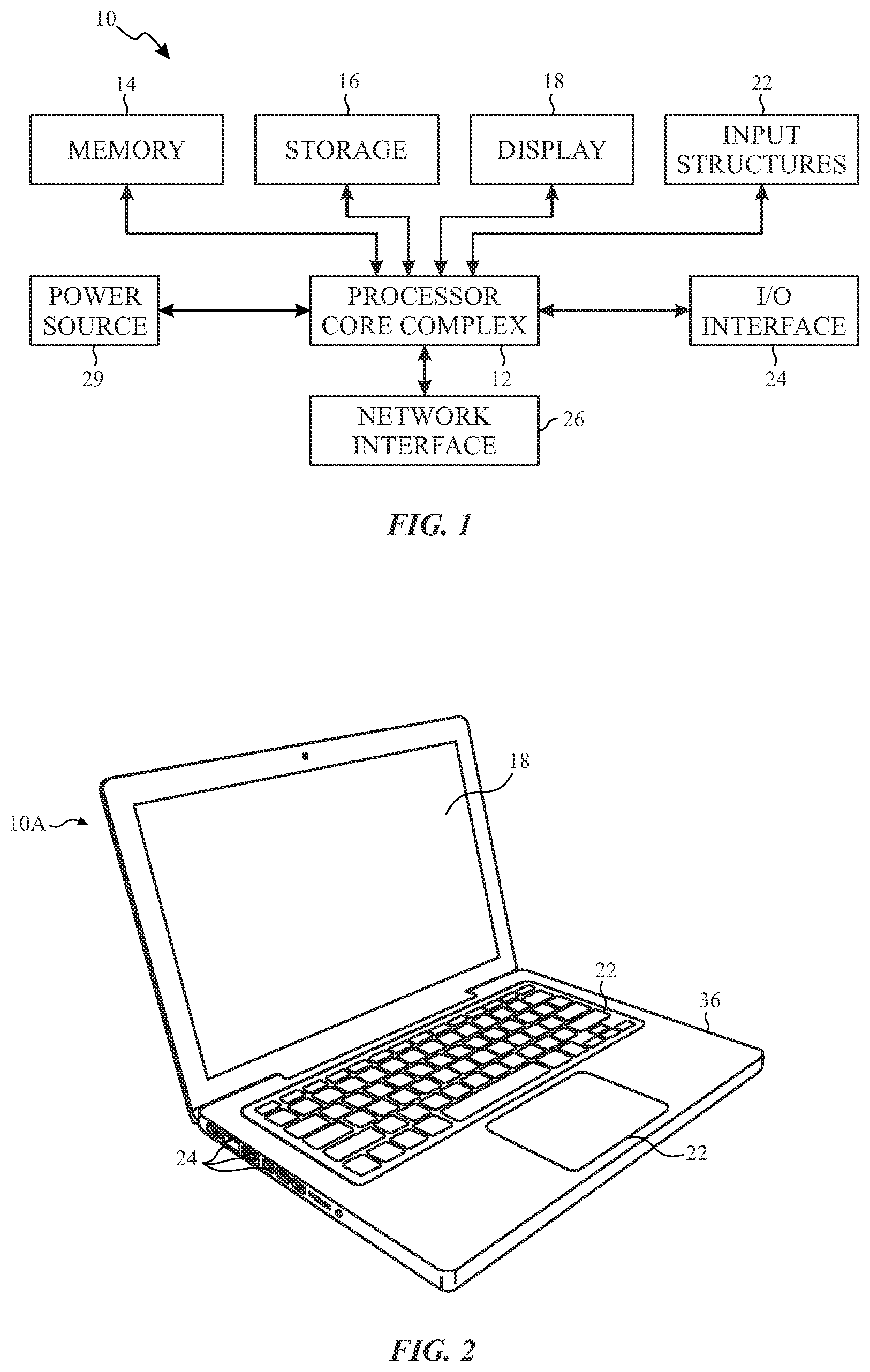 Patent US11783739 Figure 1 – On-chip testing architecture for display system