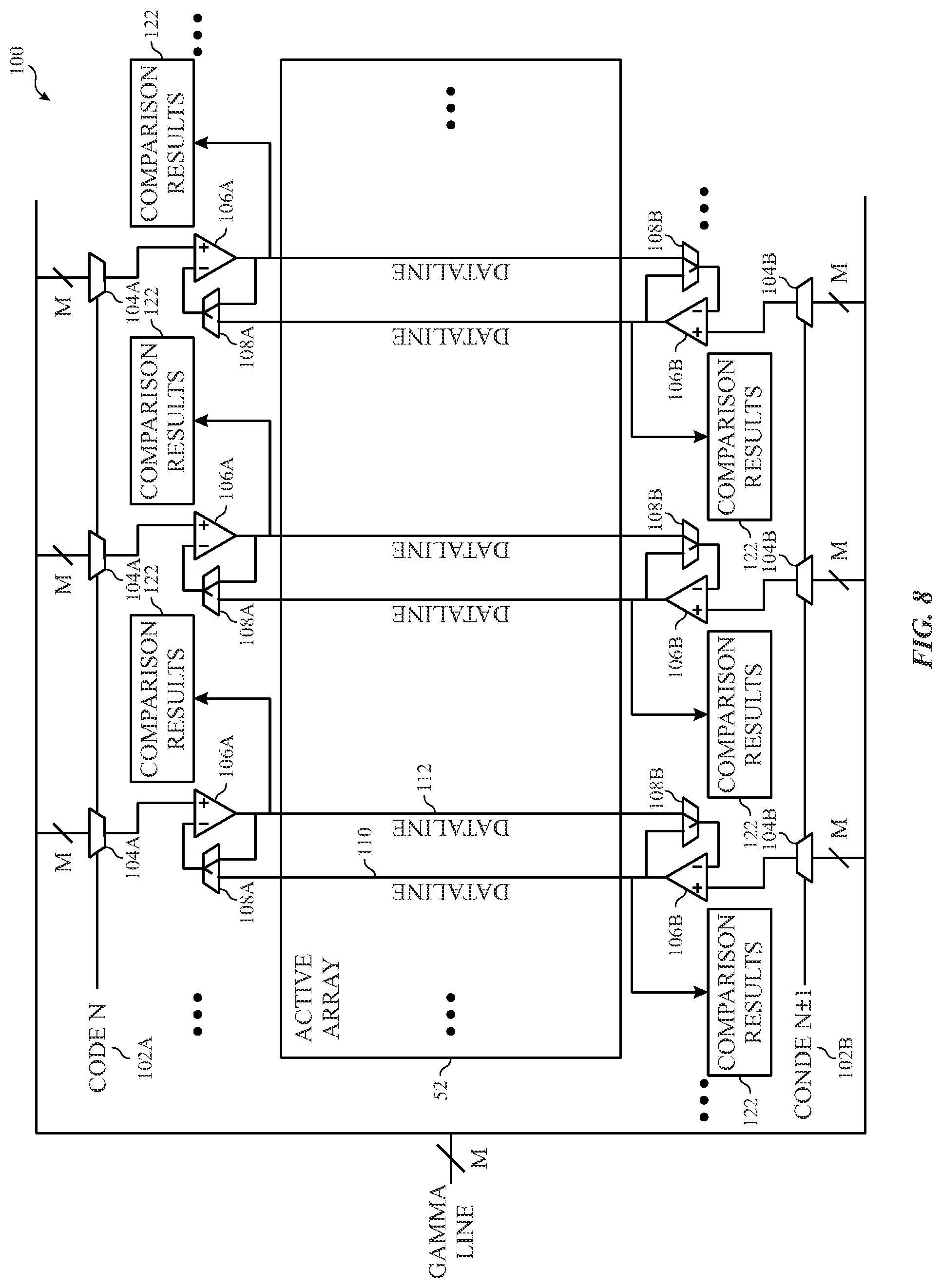 Patent US11783739 Figure 5 – On-chip testing architecture for display system