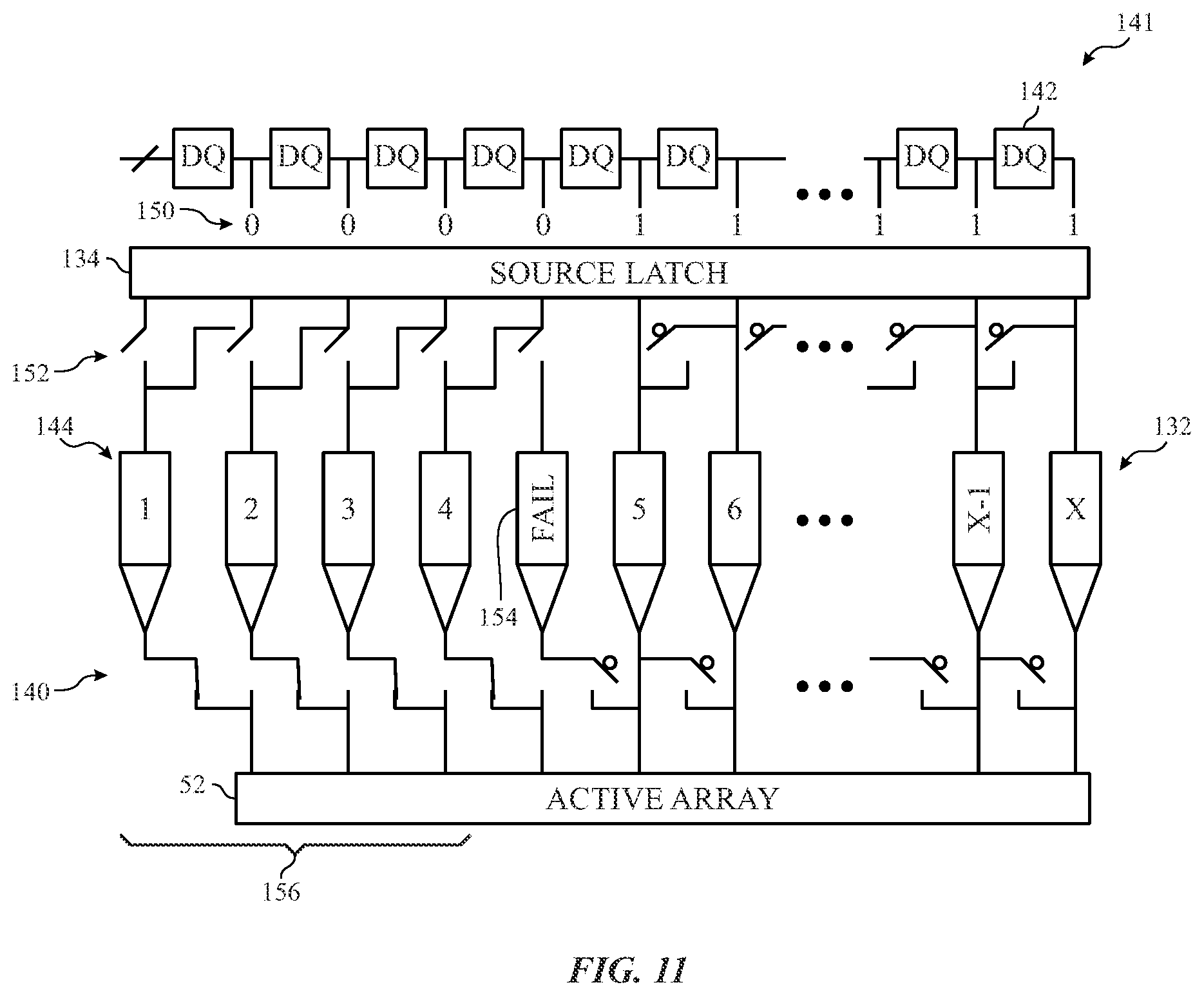 Patent US11783739 Figure 7 – On-chip testing architecture for display system